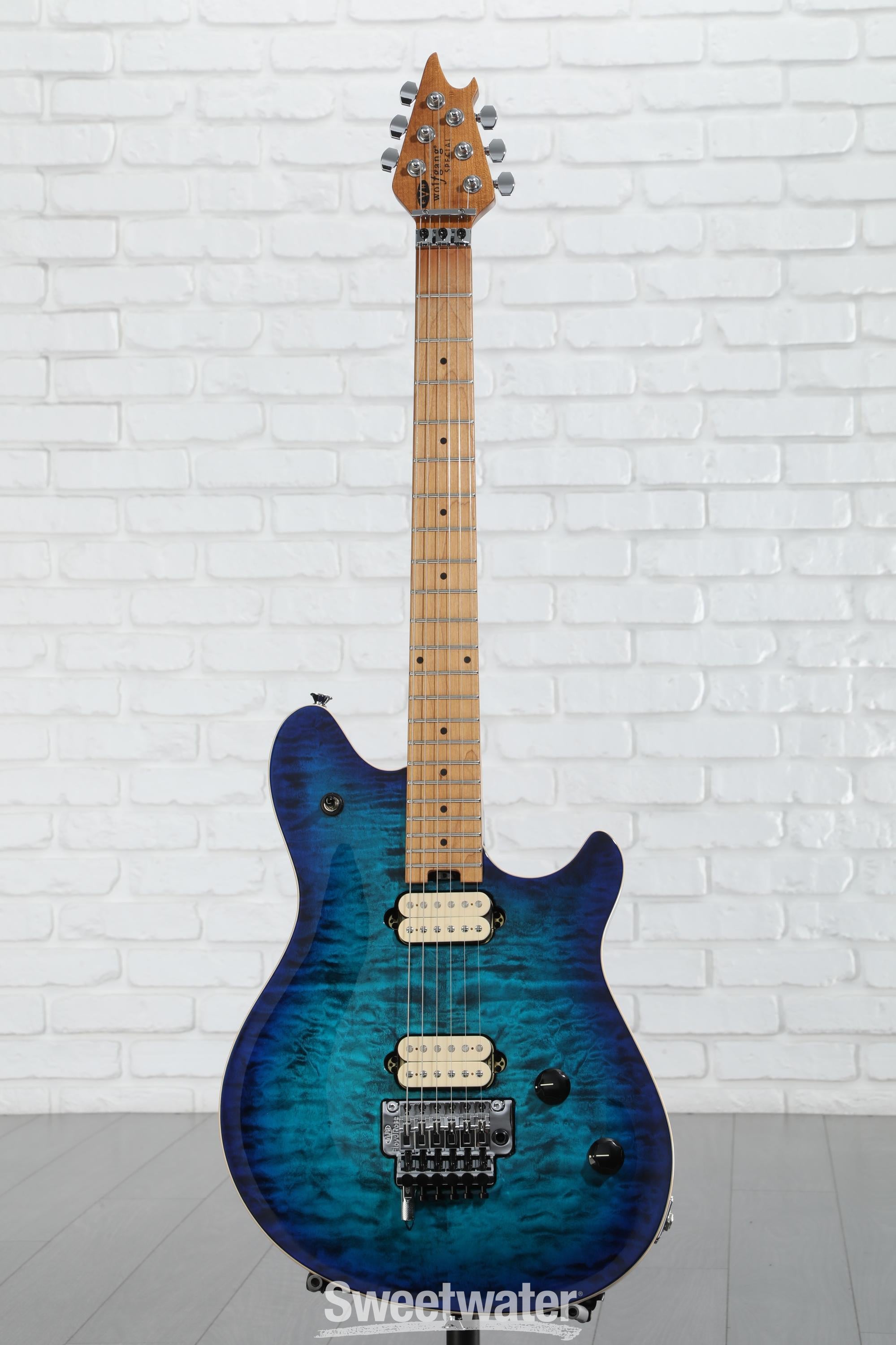 ギター EVH Wolfgang Special QM Chlorine Burst EVH Wolfgang Special QM Electric Guitar - Chlorine Burst