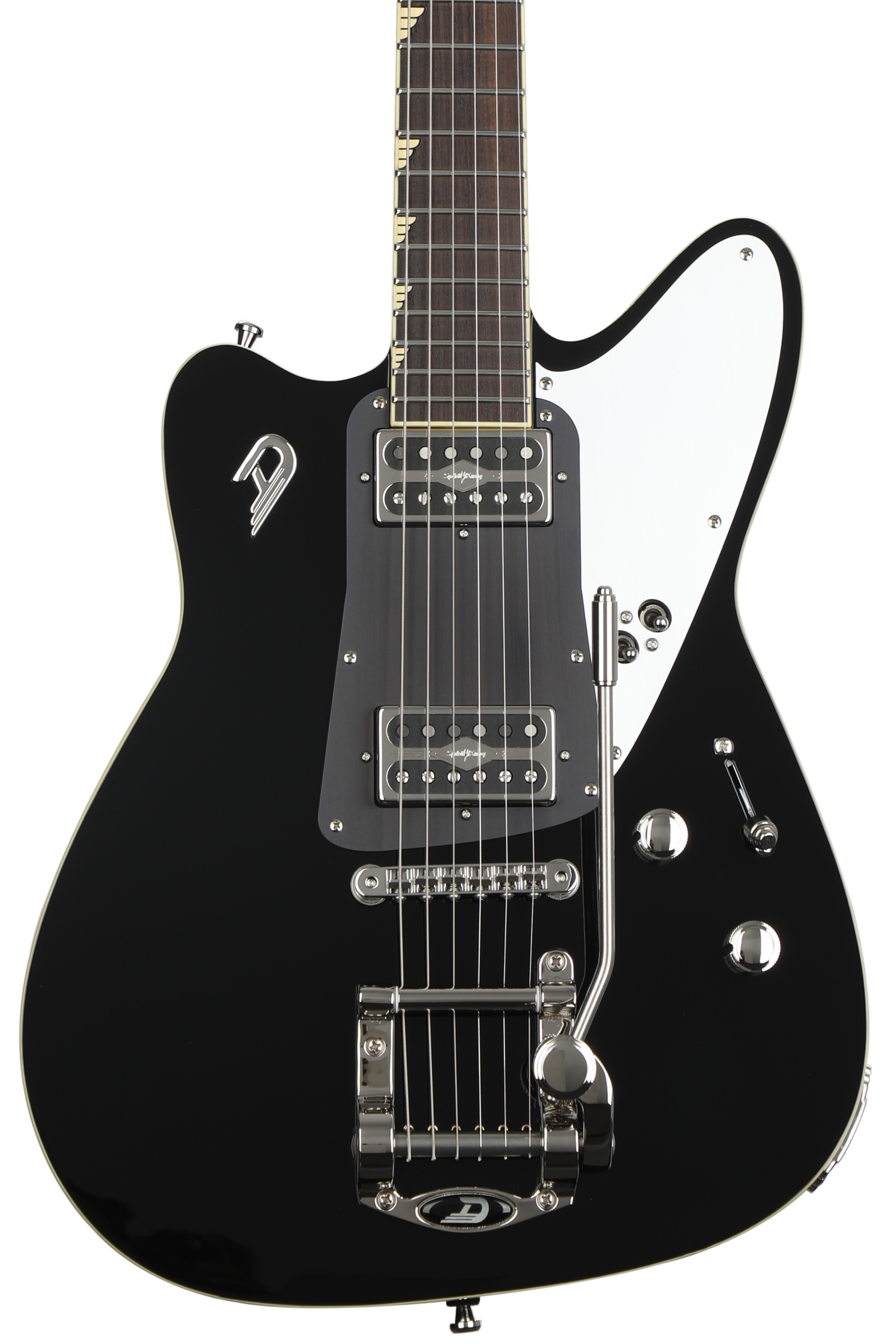 Duesenberg Falken Solidbody Electric Guitar - Black with Gold