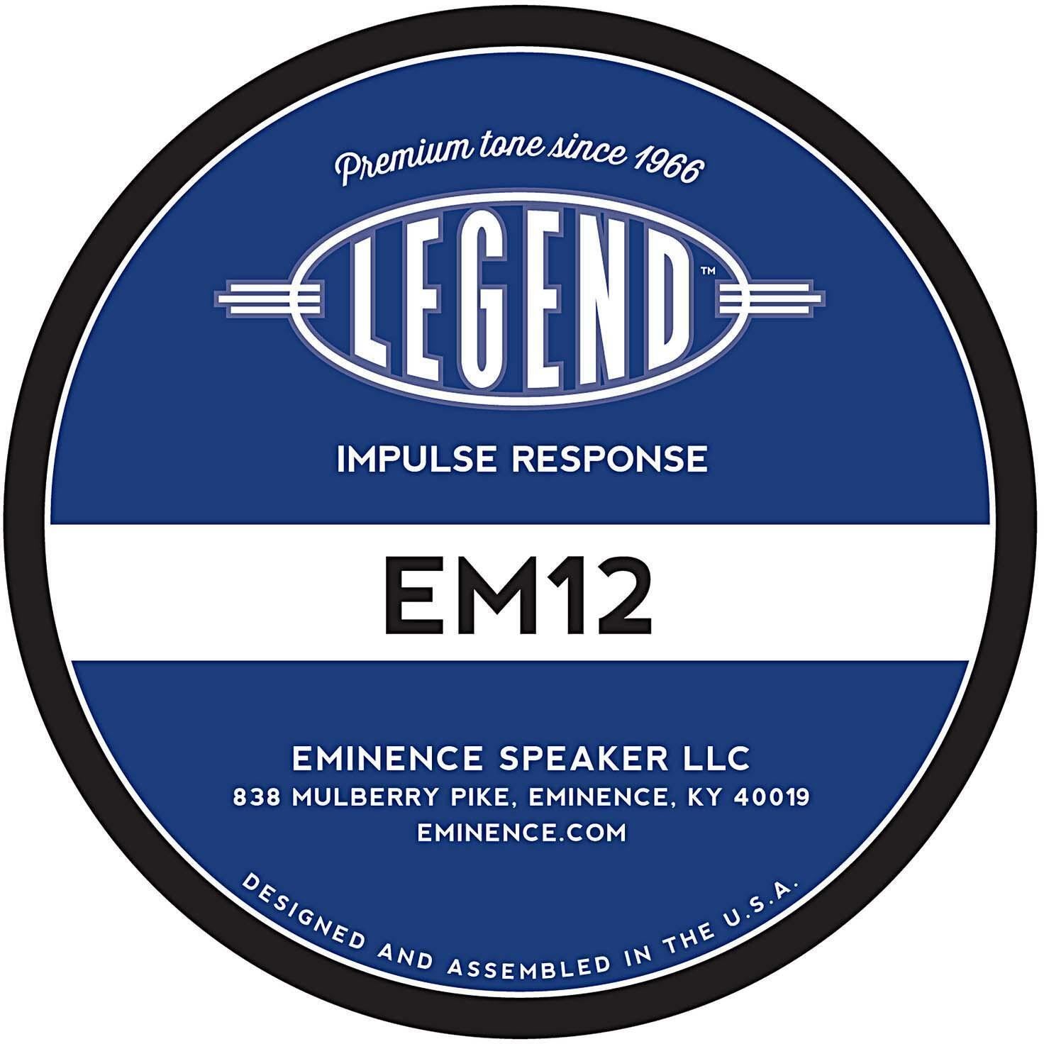 Eminence Legend EM-12 Speaker Impulse Response | Sweetwater