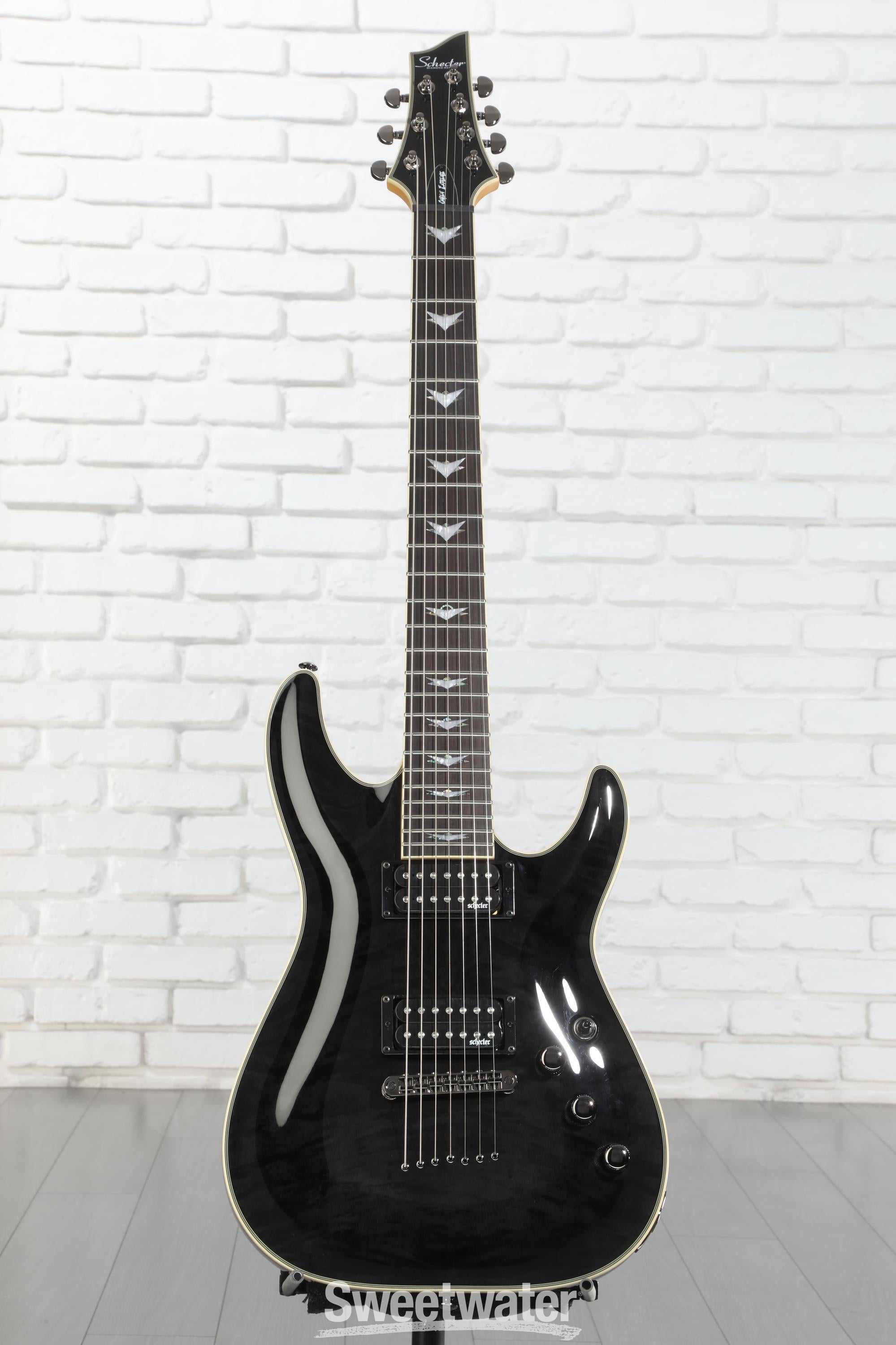 Schecter Omen Extreme-7 Electric Guitar - See Thru Black | Sweetwater