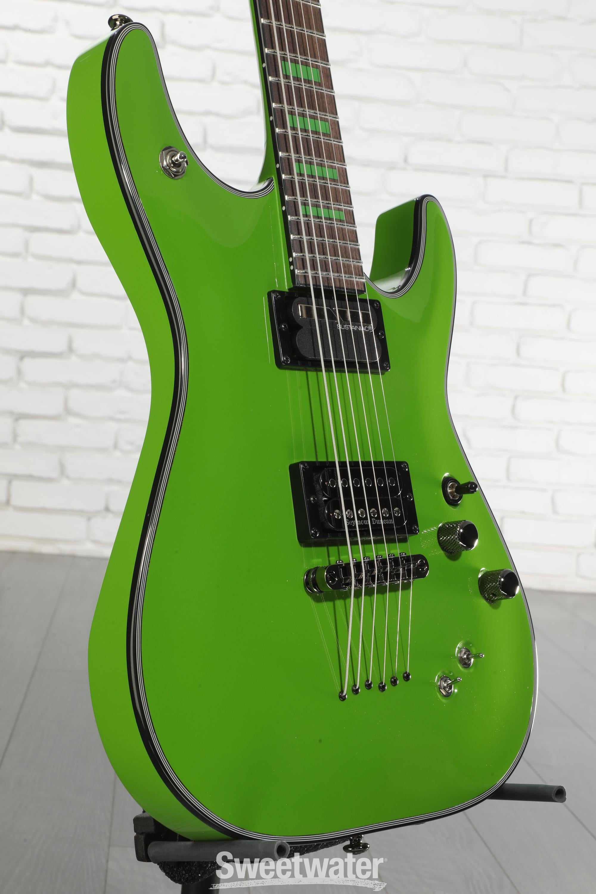 Schecter Kenny Hickey C-1 EX S Baritone Electric Guitar - Steele