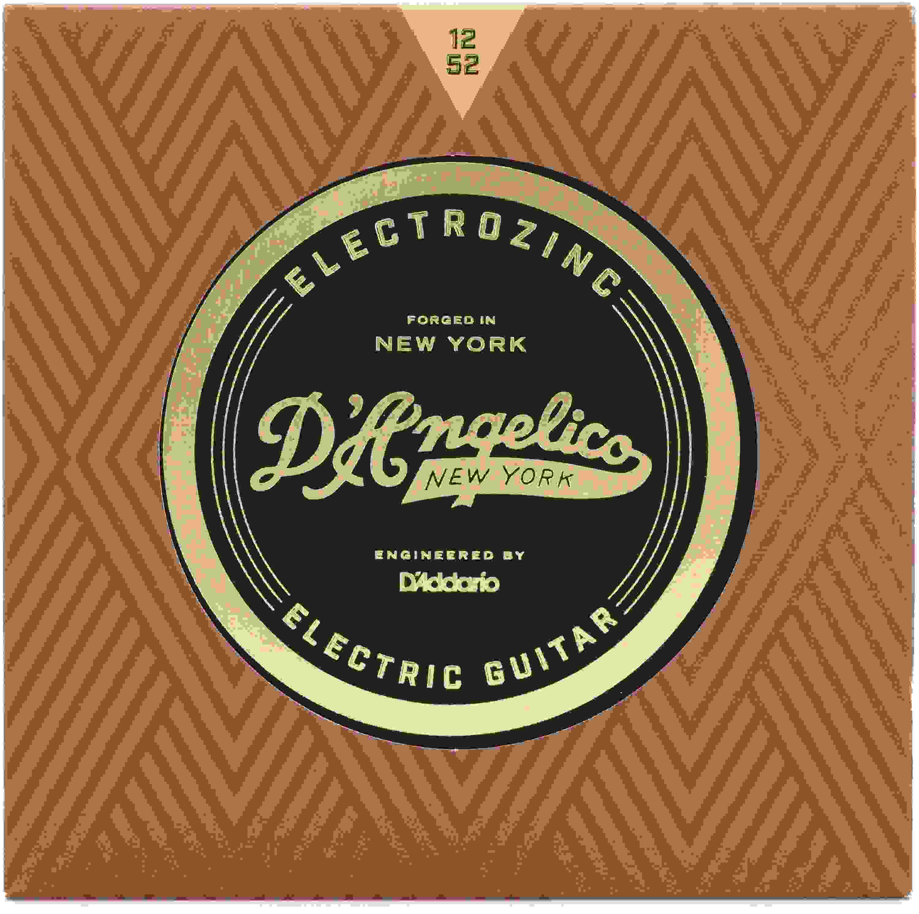 D'Angelico DAJ1252 Electrozinc Jazz 12s Electric Guitar Strings - .012-.052