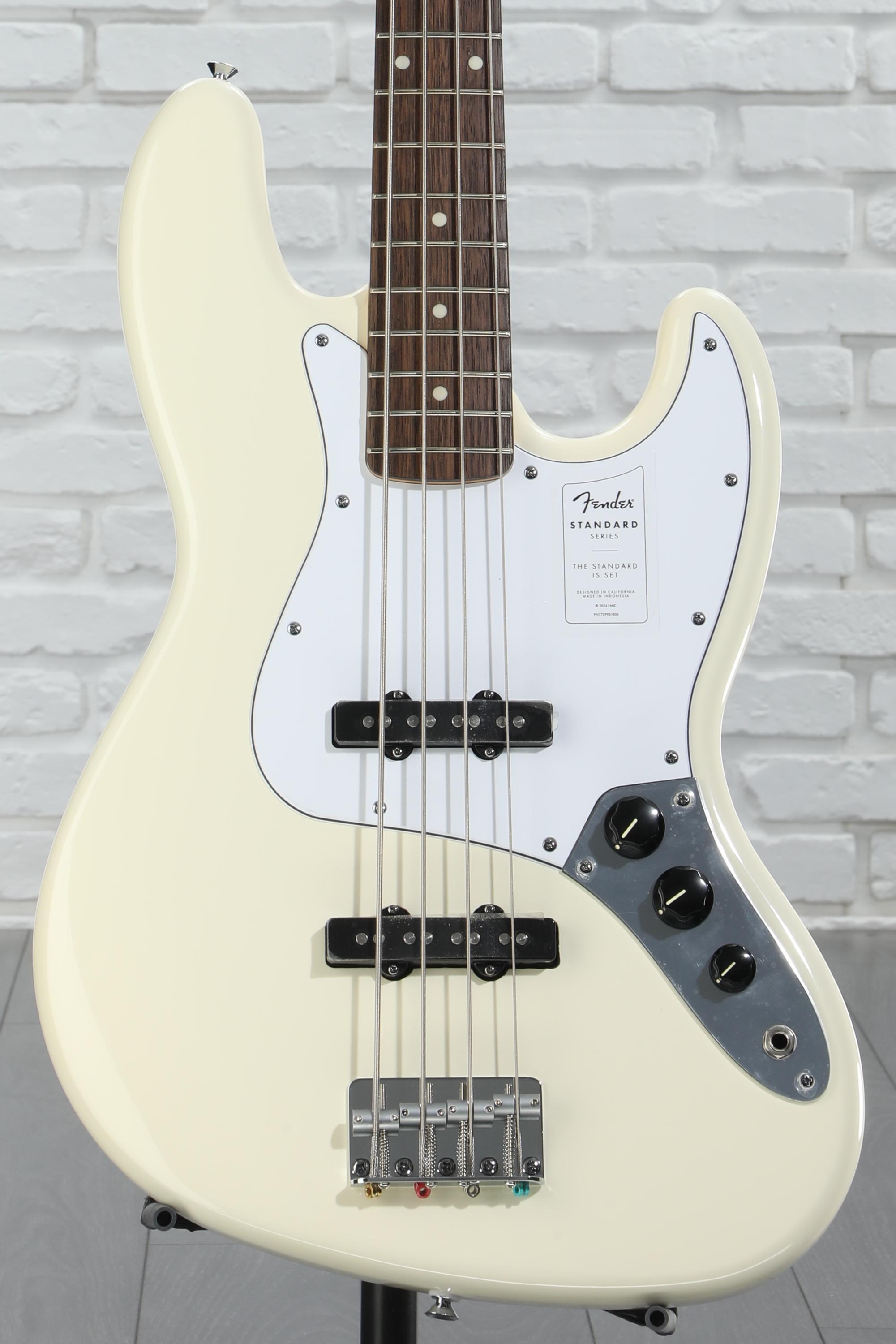 Fender Standard Jazz Bass - Olympic White, Laurel