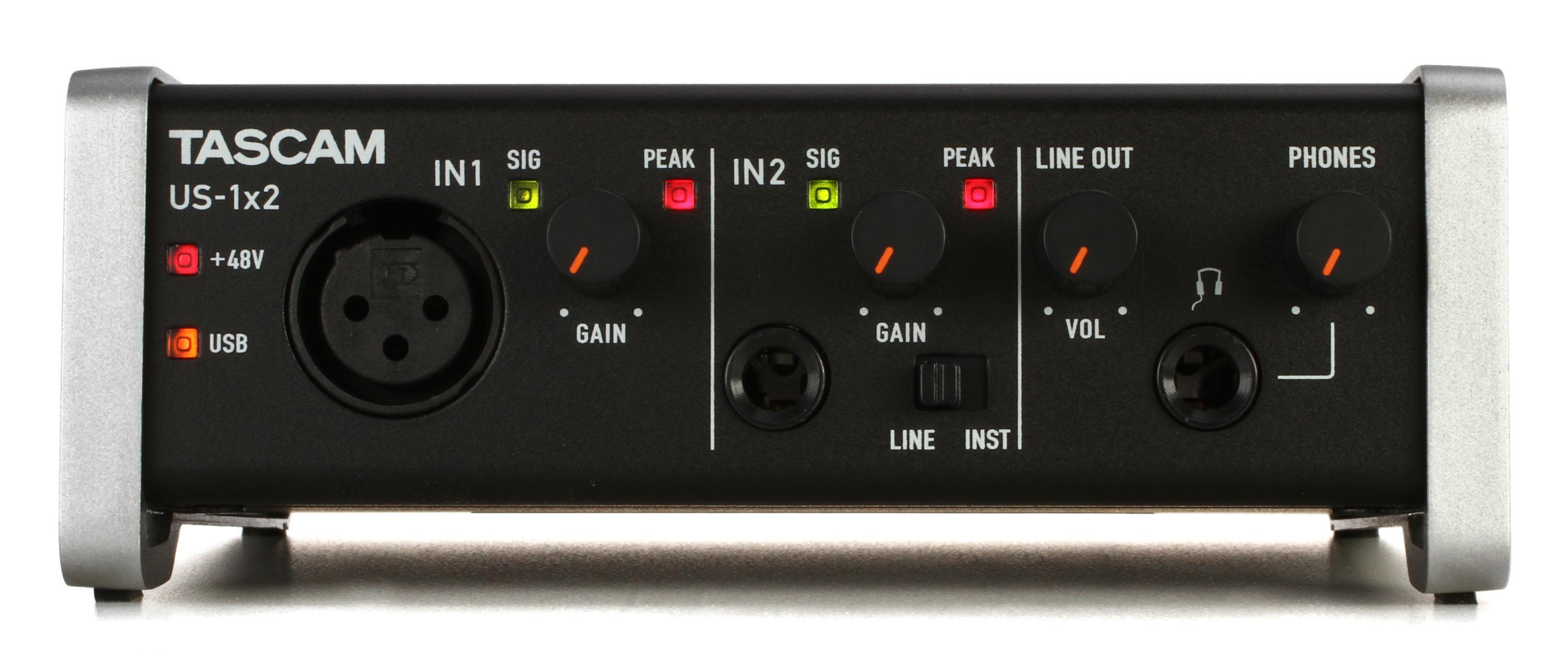 USB　Audio　Interface　Sweetwater　TASCAM　US-1x2