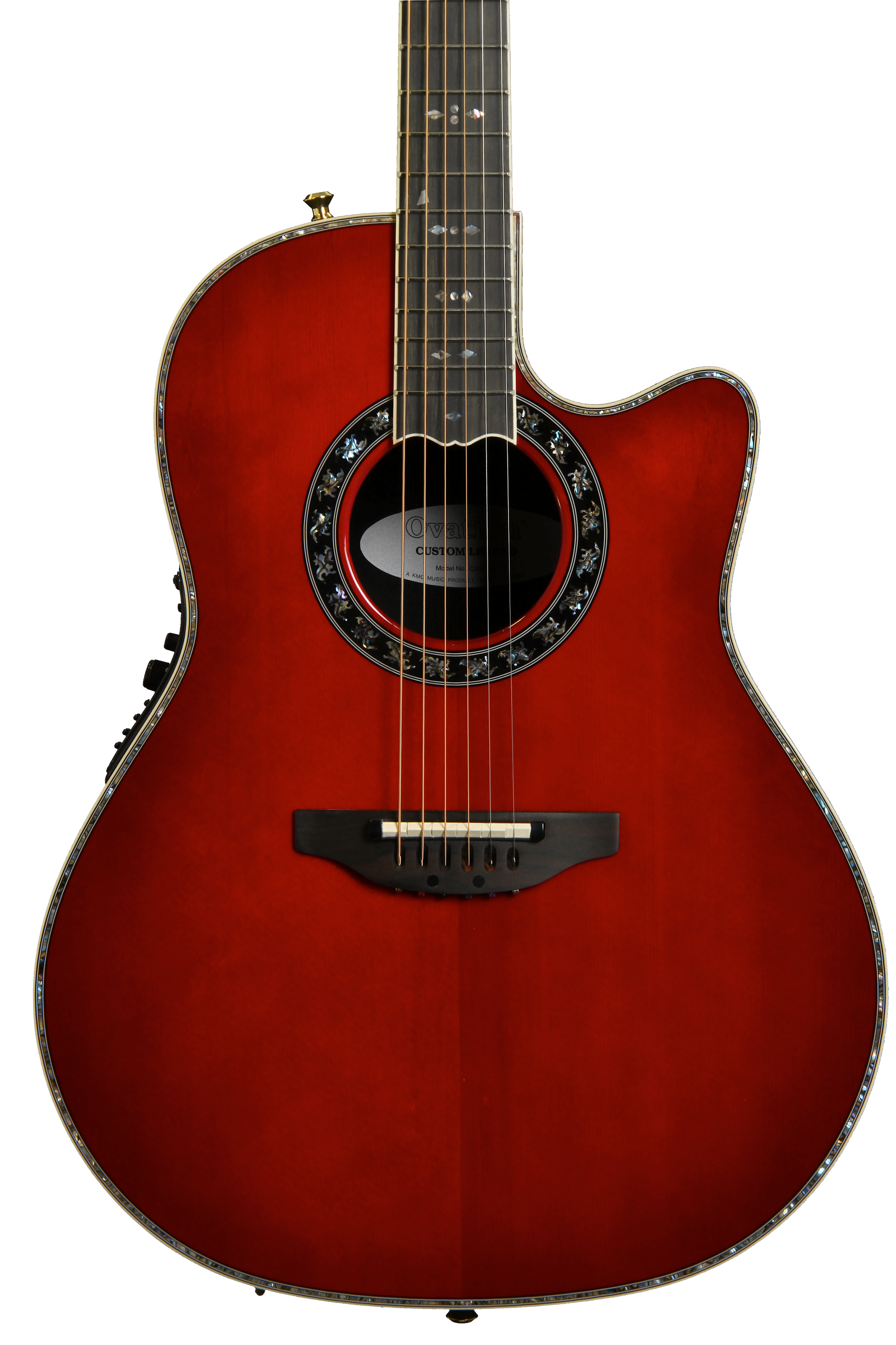 Ovation Custom Legend - Cherry Burst | Sweetwater Ovation Custom Legend - Cherry Burst | Sweetwater