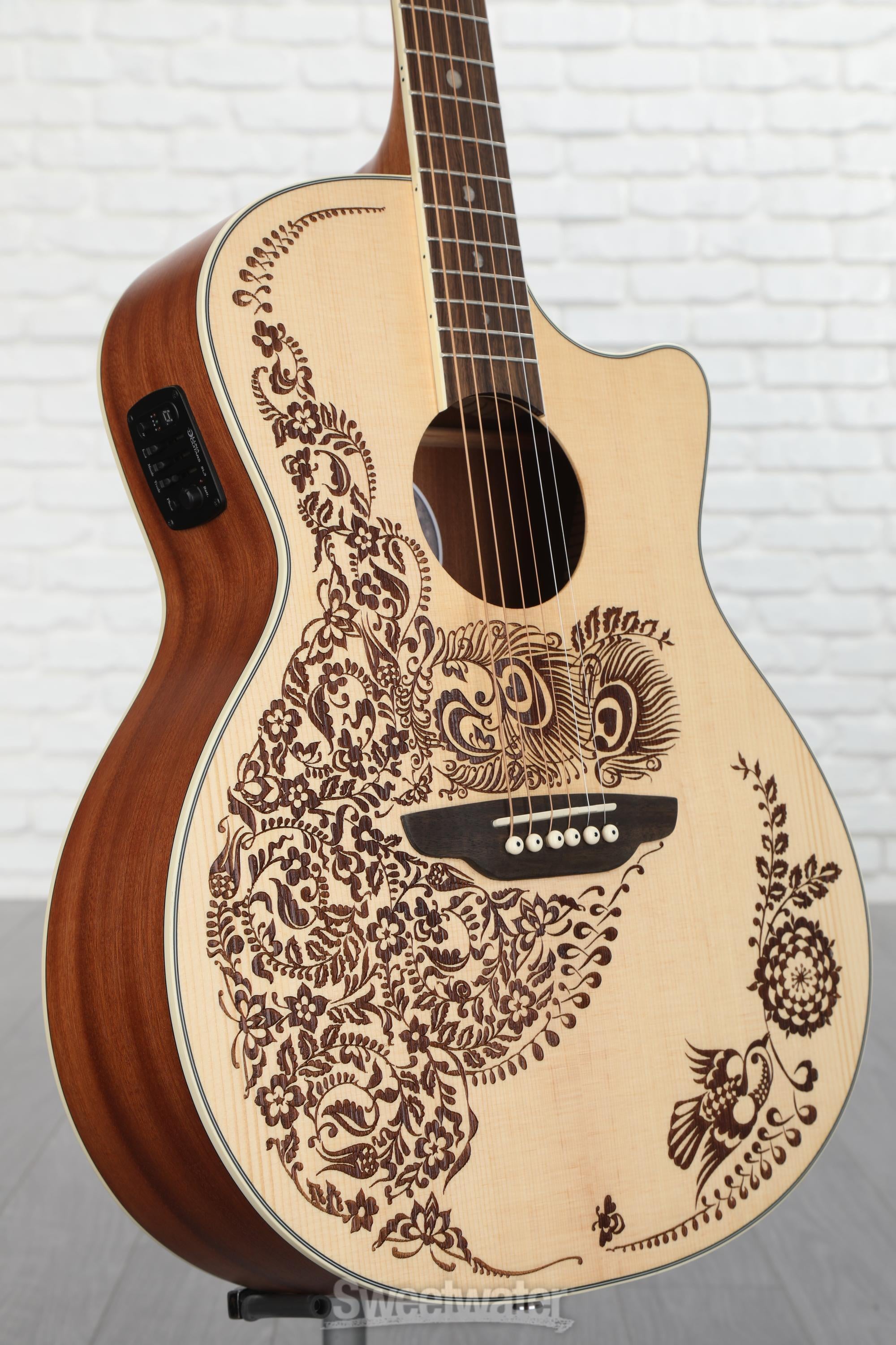 Luna Henna Oasis Acoustic-electric Guitar - Open Pore Natural