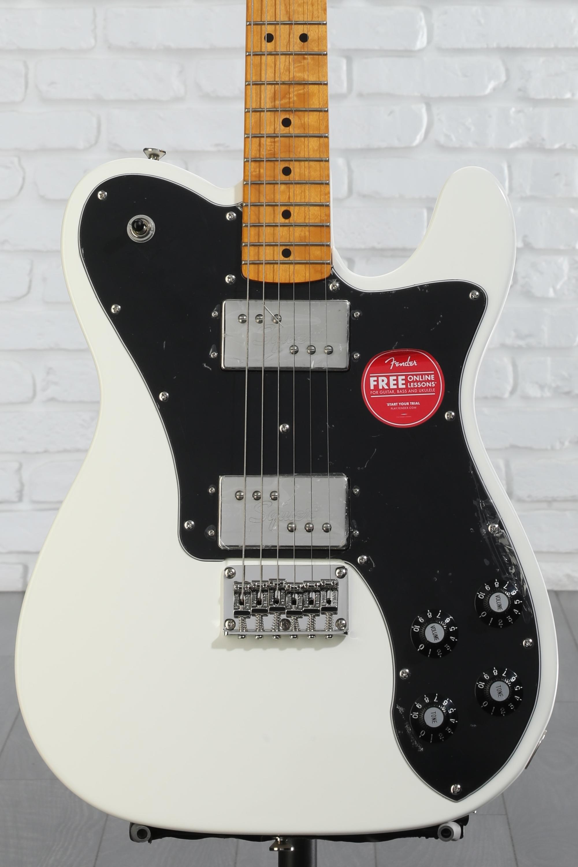 高速 割引 平日 '70s Vibe Classic Squier Telecaster White Olympic - Deluxe ギター