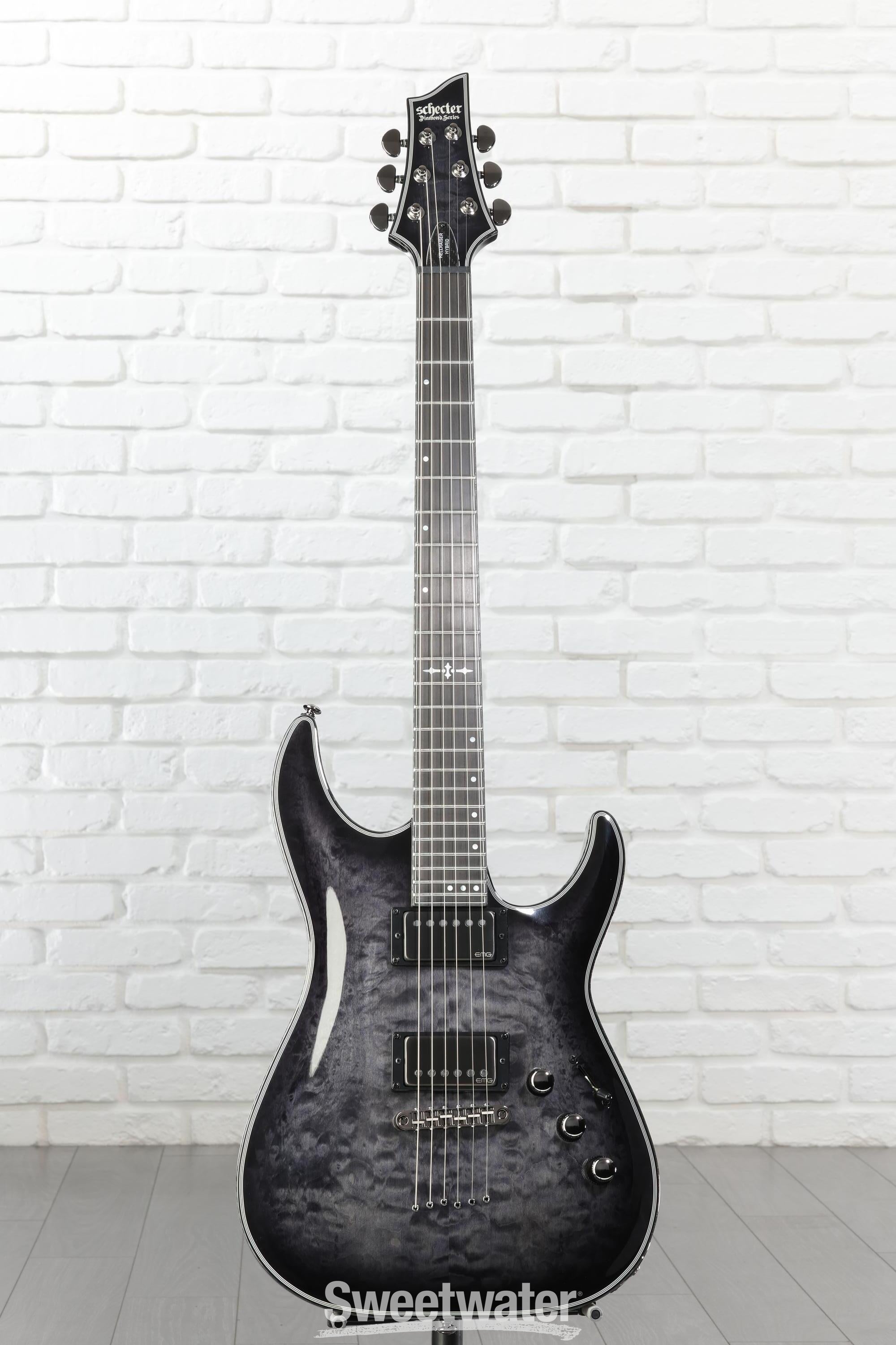 ギター SCHECTER HELLRAISER HYBRID C-1 Schecter Hellraiser Hybrid C-1 FR-S Electric Guitar - Trans Black