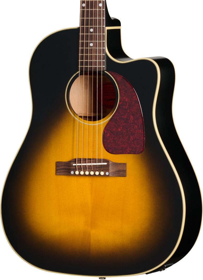 Epiphone J-45 Acoustic Guitar - Aged Vintage Sunburst Gloss