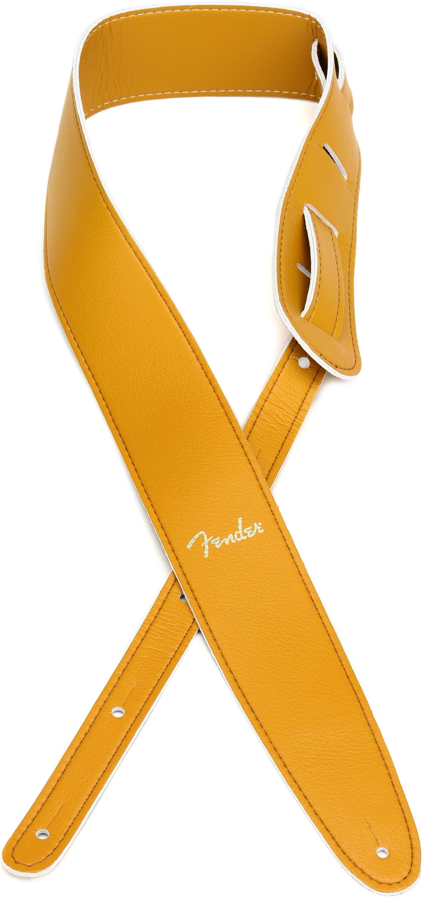 Fender Vegan Leather Guitar Strap Butterscotch Sweetwater