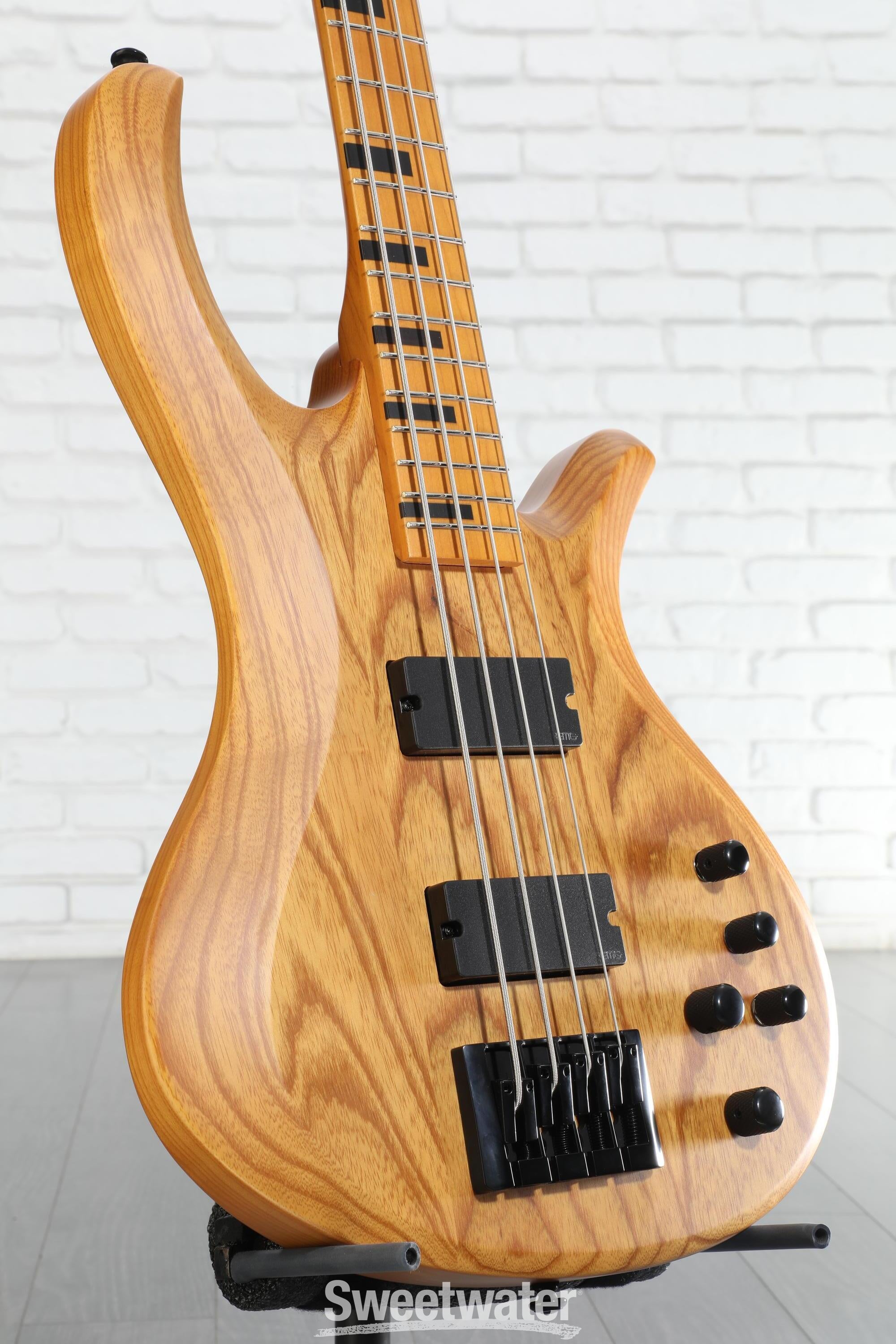 Schecter Session Riot-4 Bass Guitar - Aged Natural Satin | Sweetwater