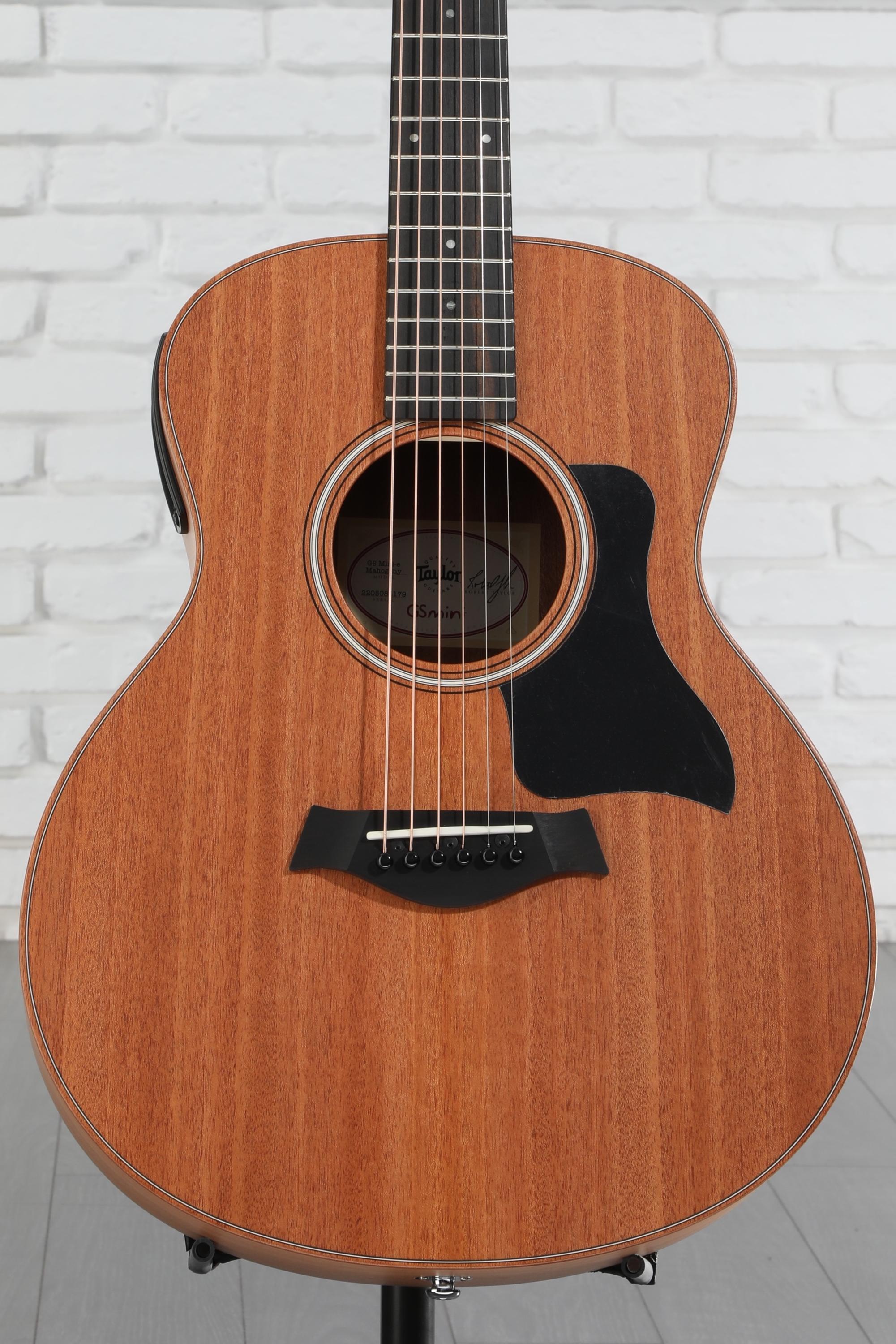 Taylor GS Mini-e Mahogany Acoustic-electric Guitar - Natural with Black Pickguard