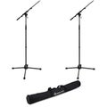 Photo of K&M 210/9 Telescoping Boom Microphone Stand Pair with Carrying Bag