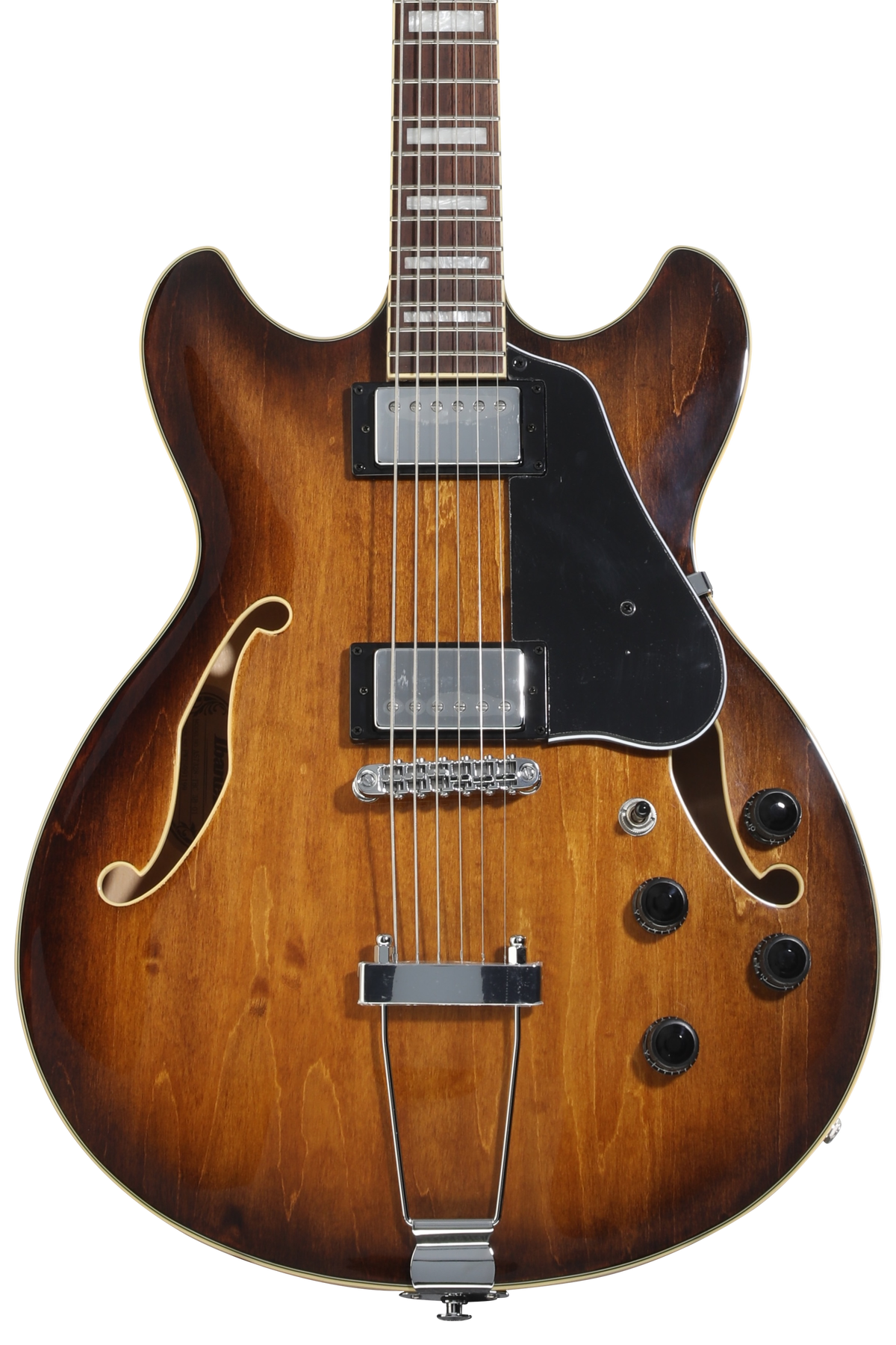 Ibanez Artcore AS7328 Baritone Electric Guitar - Tobacco Brown