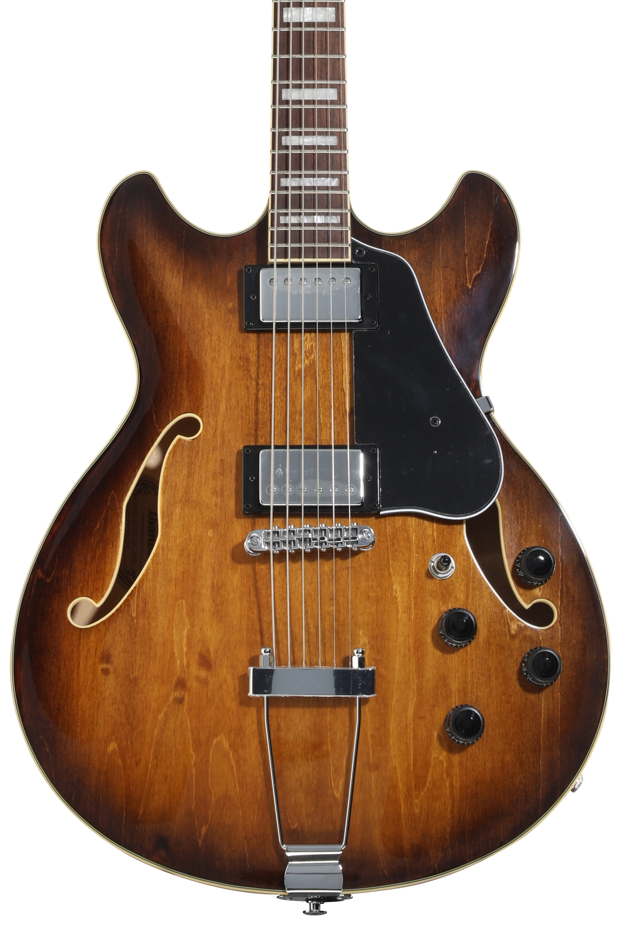 Ibanez Artcore AS7328 Baritone Electric Guitar - Tobacco Brown