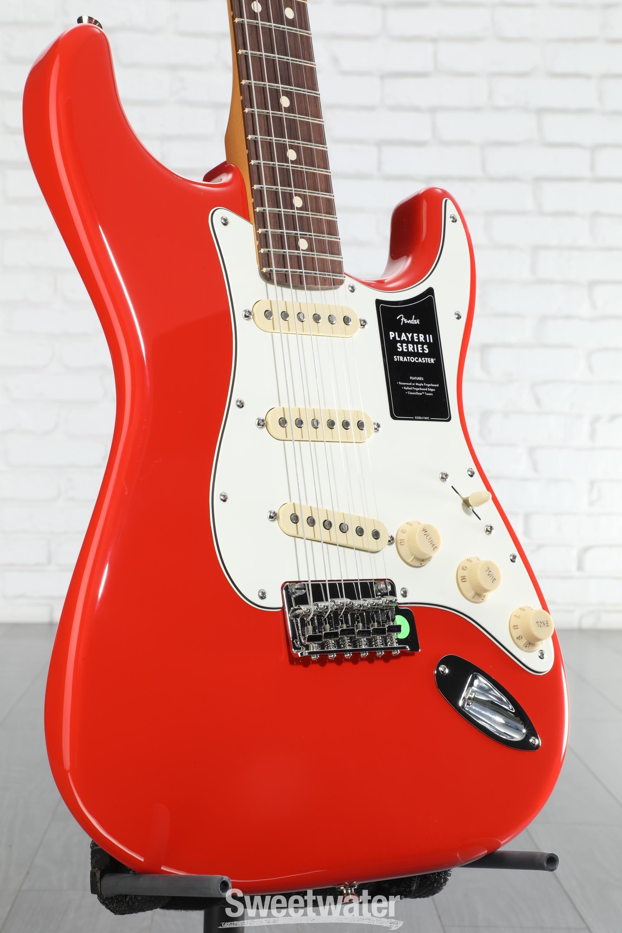 Fender Player II Stratocaster Electric Guitar - Coral Red with