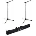 Photo of K&M 210/9 Telescoping Boom Microphone Stand Pair with Carrying Bag