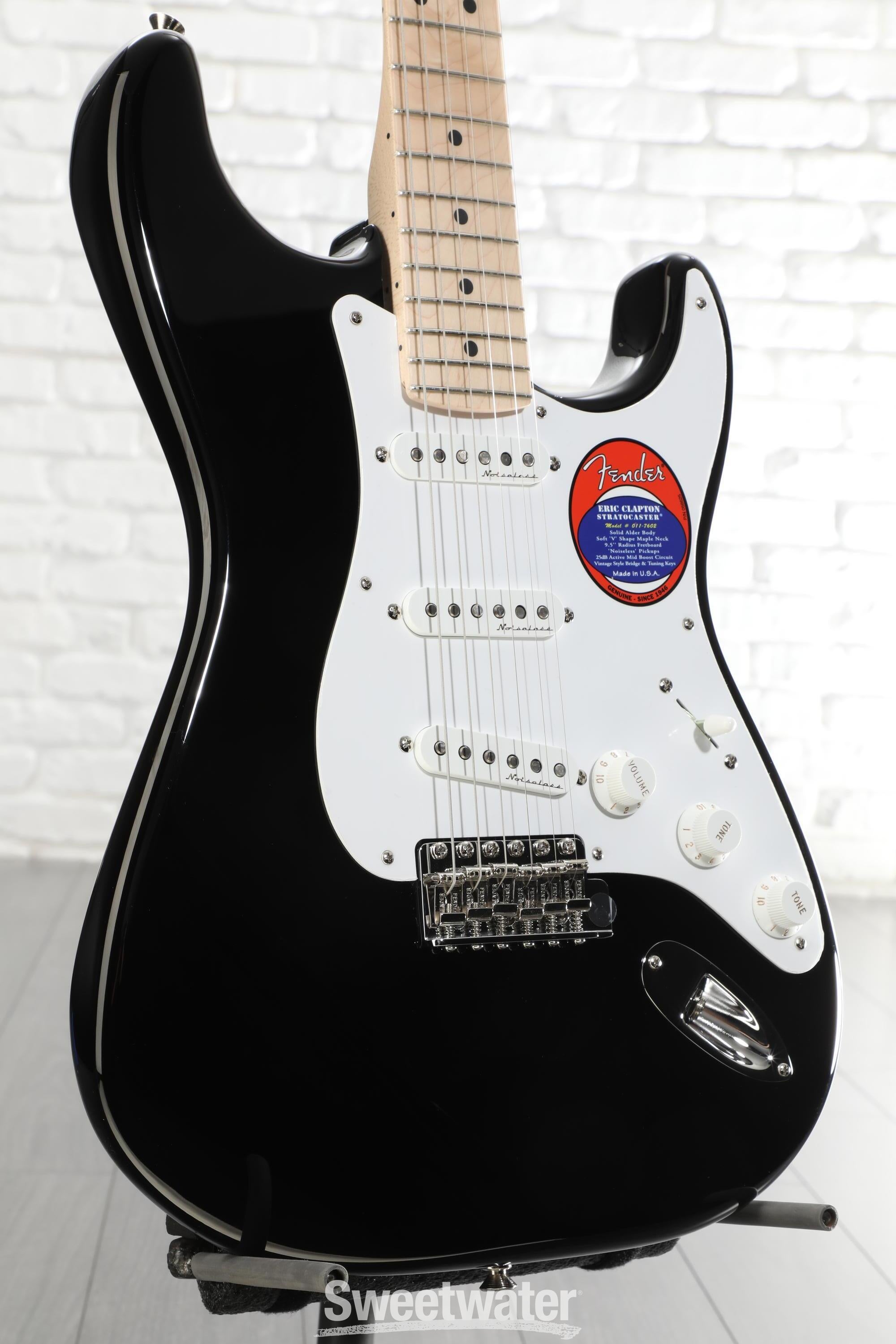 ギター Fender EricClapton Storatocaster Blackie Eric Clapton's 1950s Fender Stratocaster “Blackie” – Ground Guitar
