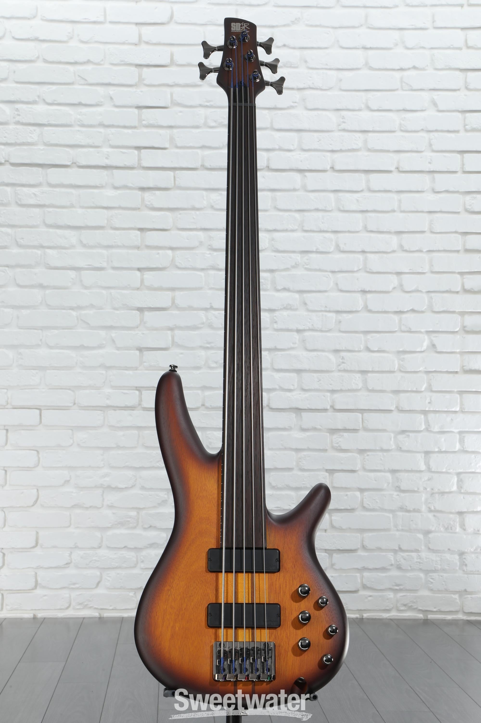 Ibanez Bass Workshop SRF705 Fretless Bass Guitar - Brown