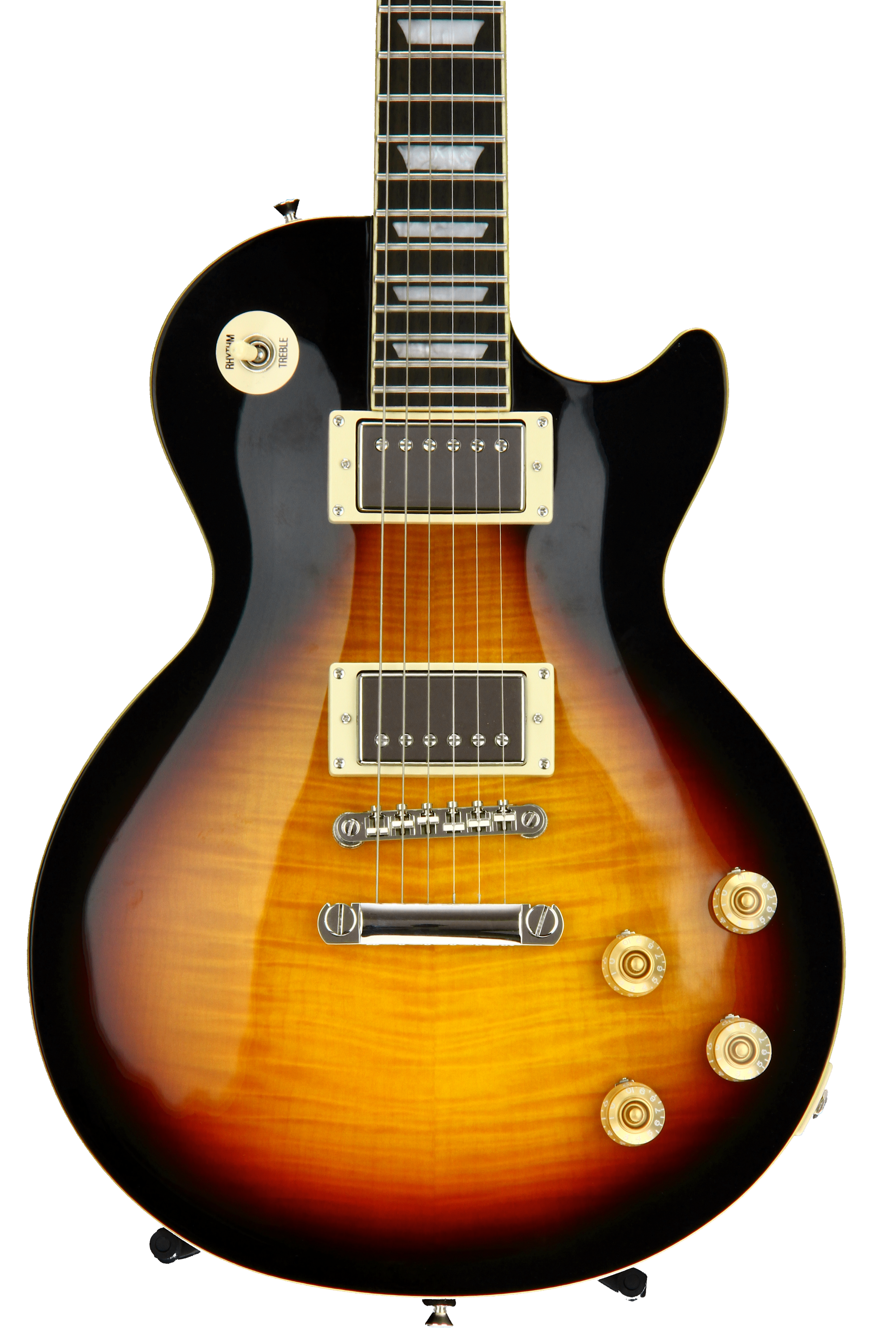 Epiphone Les Paul Tribute Plus, Plek'd - Vintage Sunburst | Sweetwater