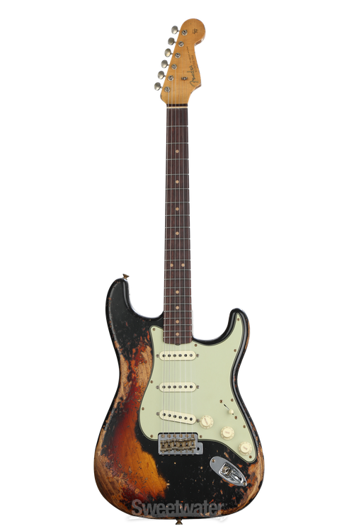 Fender Custom Shop 1963 Stratocaster Electric Guitar - Faded Black