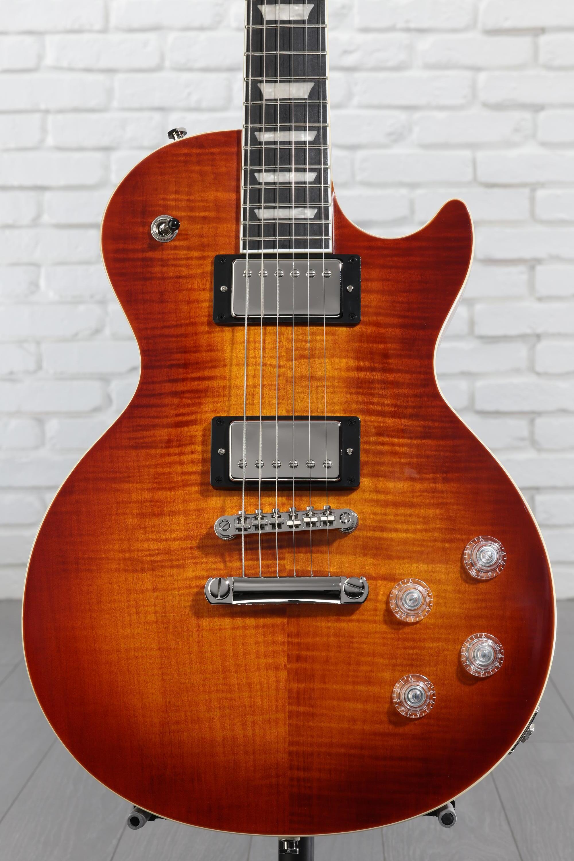 Epiphone IBG Les Paul Modern figured ❣️ Amazon.com: Epiphone Les Paul Modern Figured, Magma Orange Fade