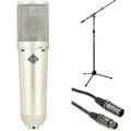 Photo of United Studio Technologies UT Twin87 Large-diaphragm Twin Circuit Condenser Microphone with Stand and Cable