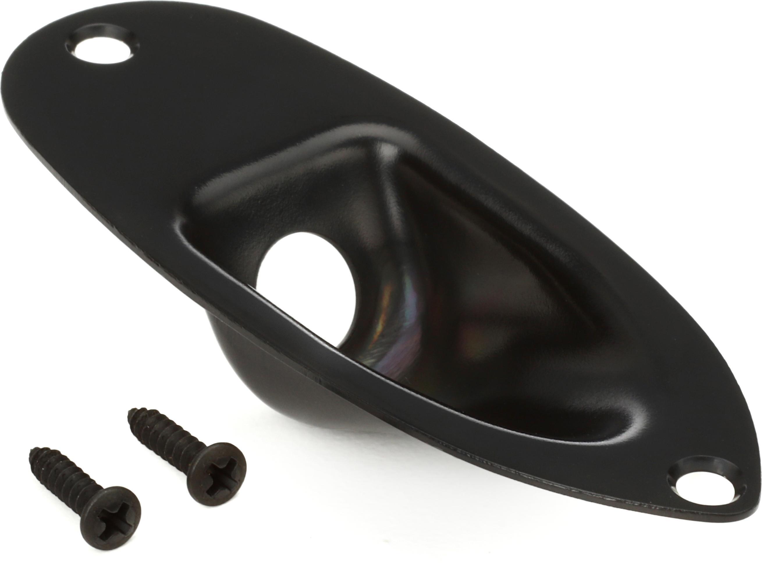 Photo of DiMarzio FG1800BK Strat Repl Jackplate, Black