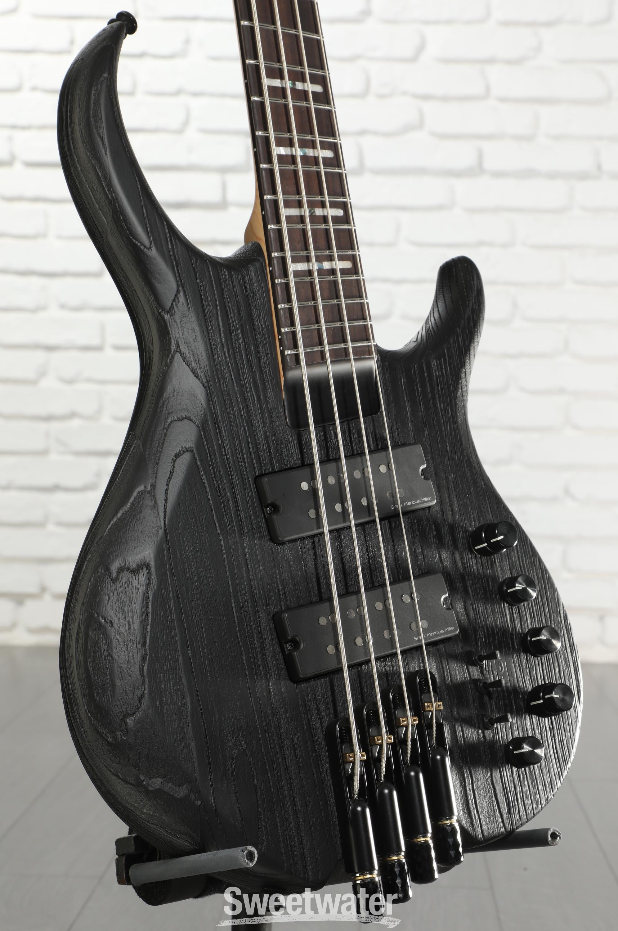 Photo of Sire Marcus Miller M6 4-string Headless Bass Guitar - Black Satin