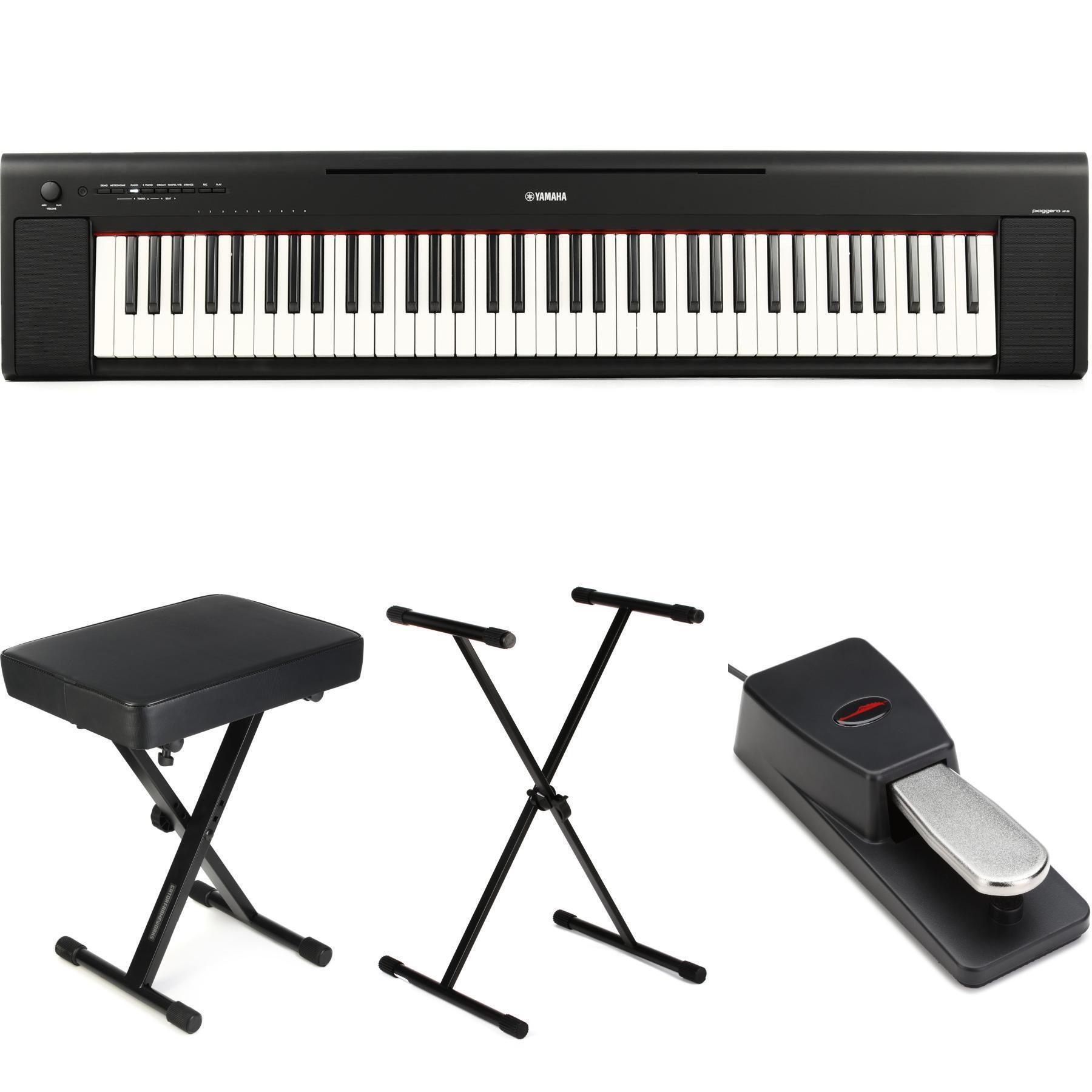 Yamaha Piaggero NP-35 76-key Portable Piano - Black | Sweetwater Yamaha Piaggero NP-35 76-key Portable Piano - Black | Sweetwater