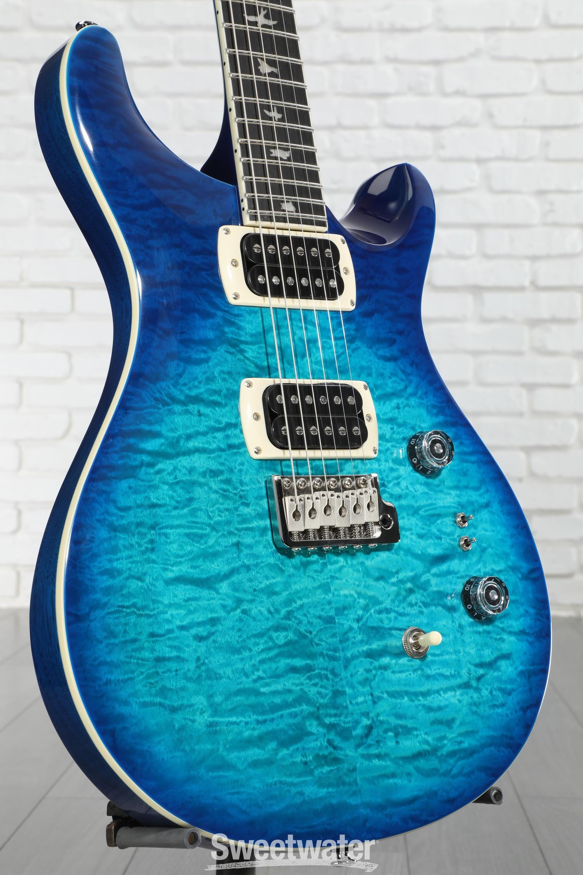 PRS SE Custom 24-08 Quilt Electric Guitar - Lake Blue
