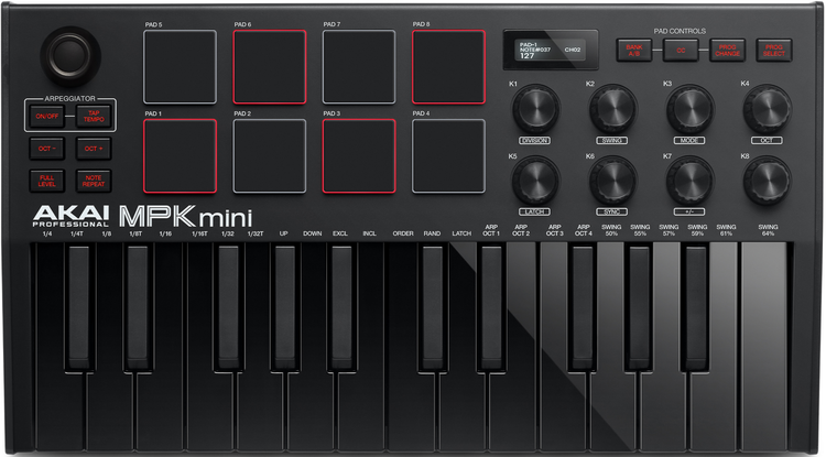 MPK Mini MK III Limited Edition Black on Black 25-key Keyboard
