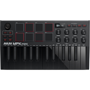 Akai Professional MPK Mini MK III Limited Edition Black on Akai Professional MPK Mini MK III Limited Edition Black on