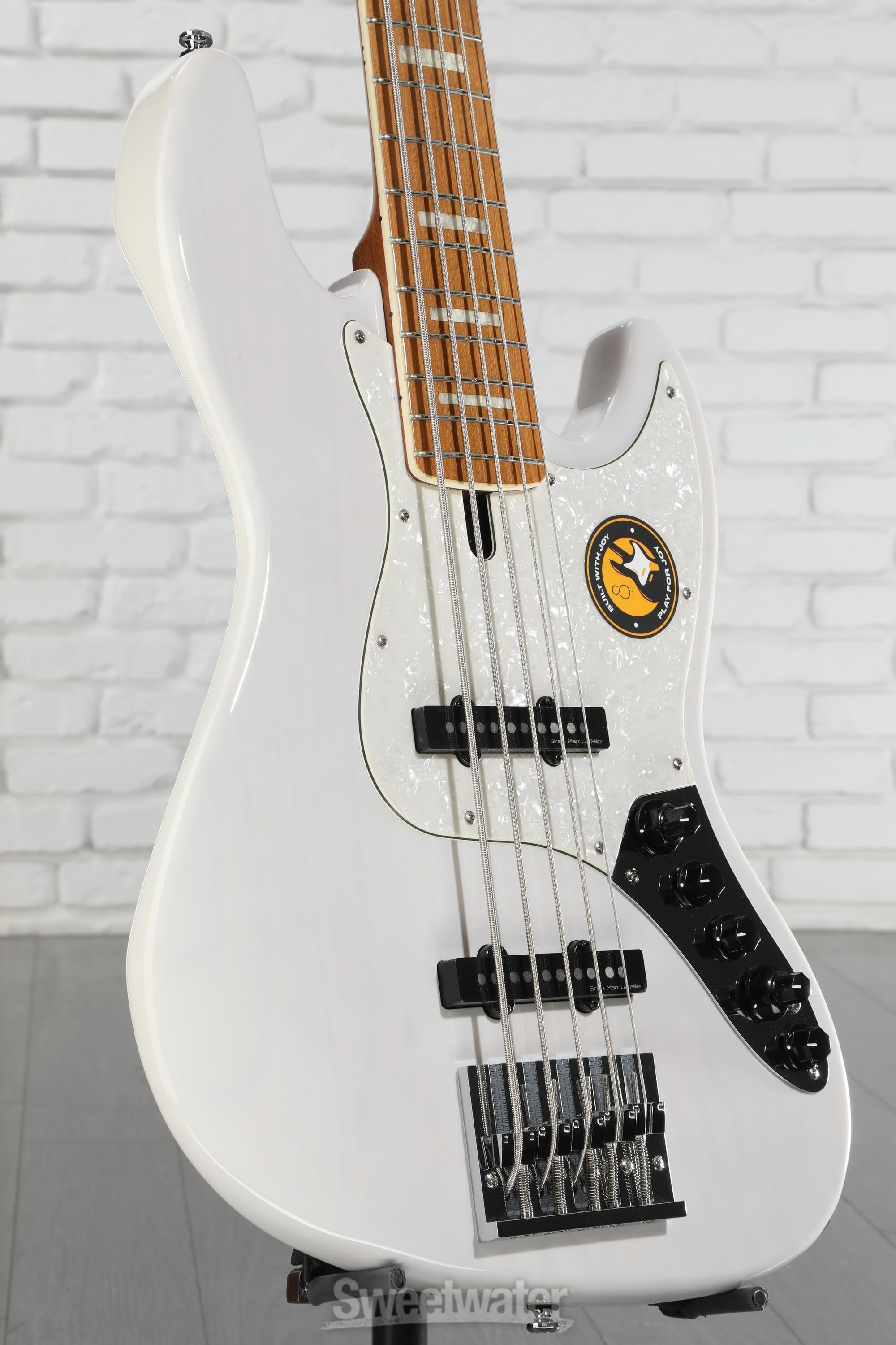 Sire Marcus Miller V8 5-string Electric Bass - White Blonde