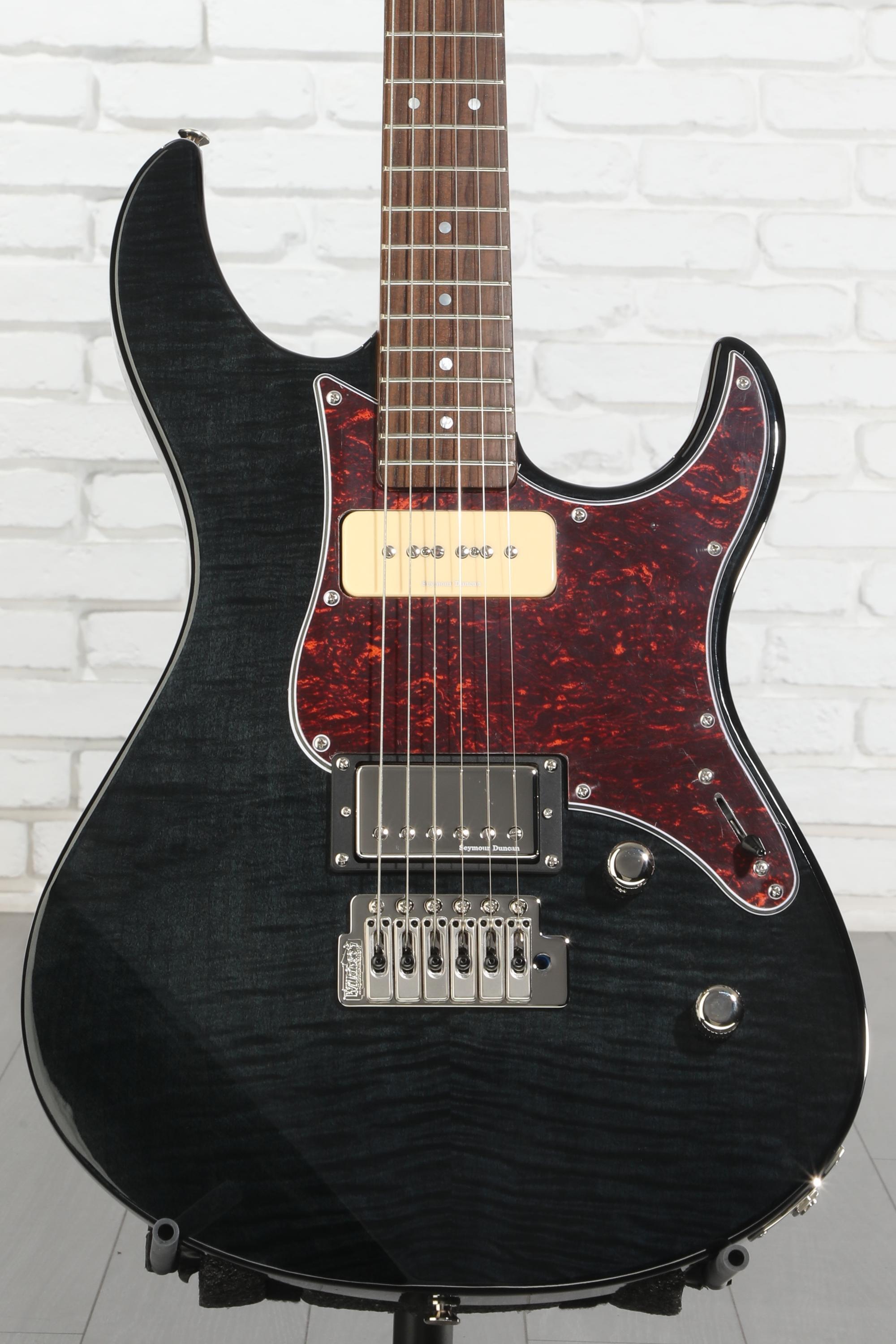 Yamaha PAC611VFM Pacifica Electric Guitar - Trans Black | Sweetwater
