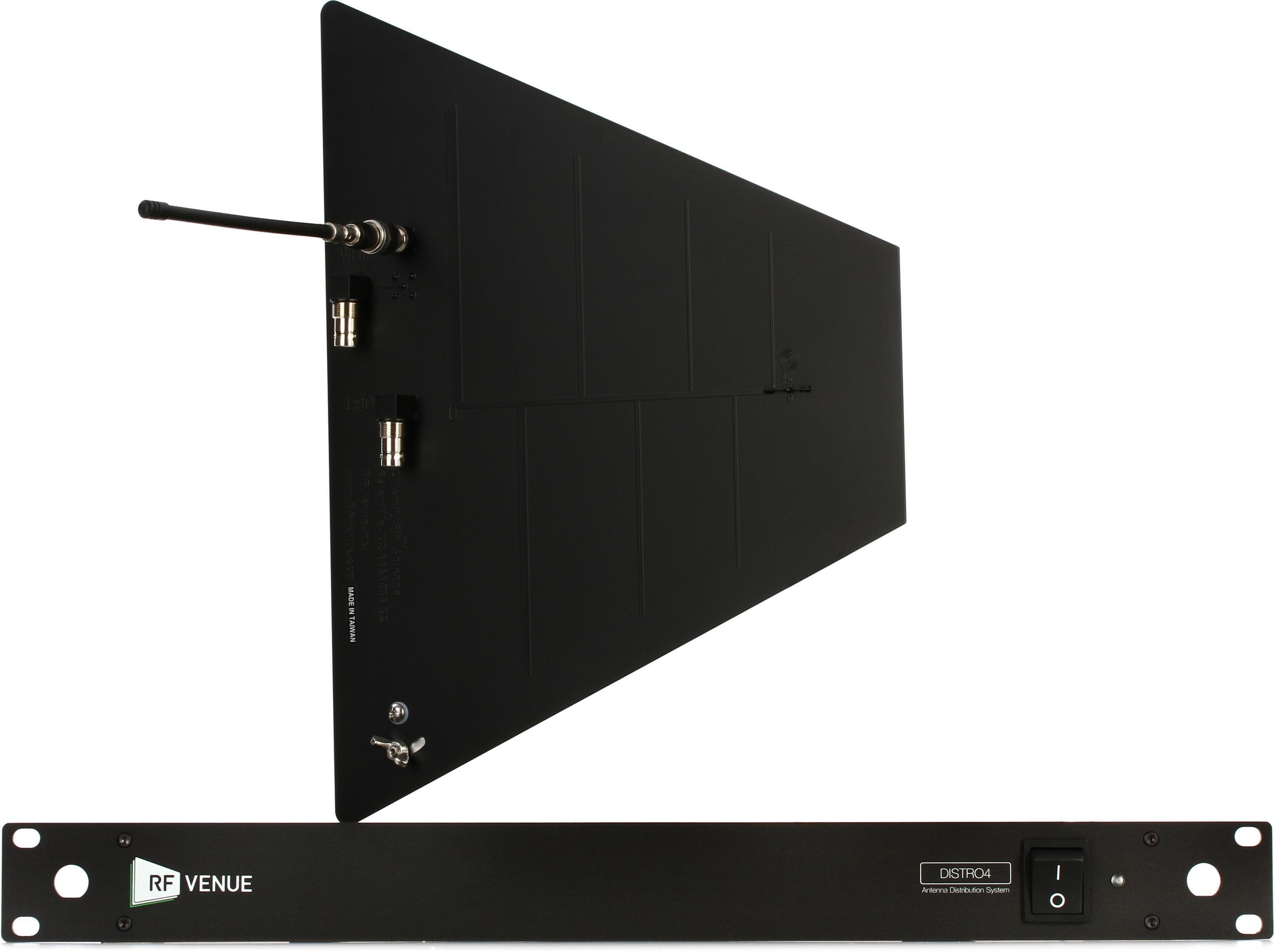 Photo of RF Venue DISTRO4 and Diversity Fin Antenna Bundle