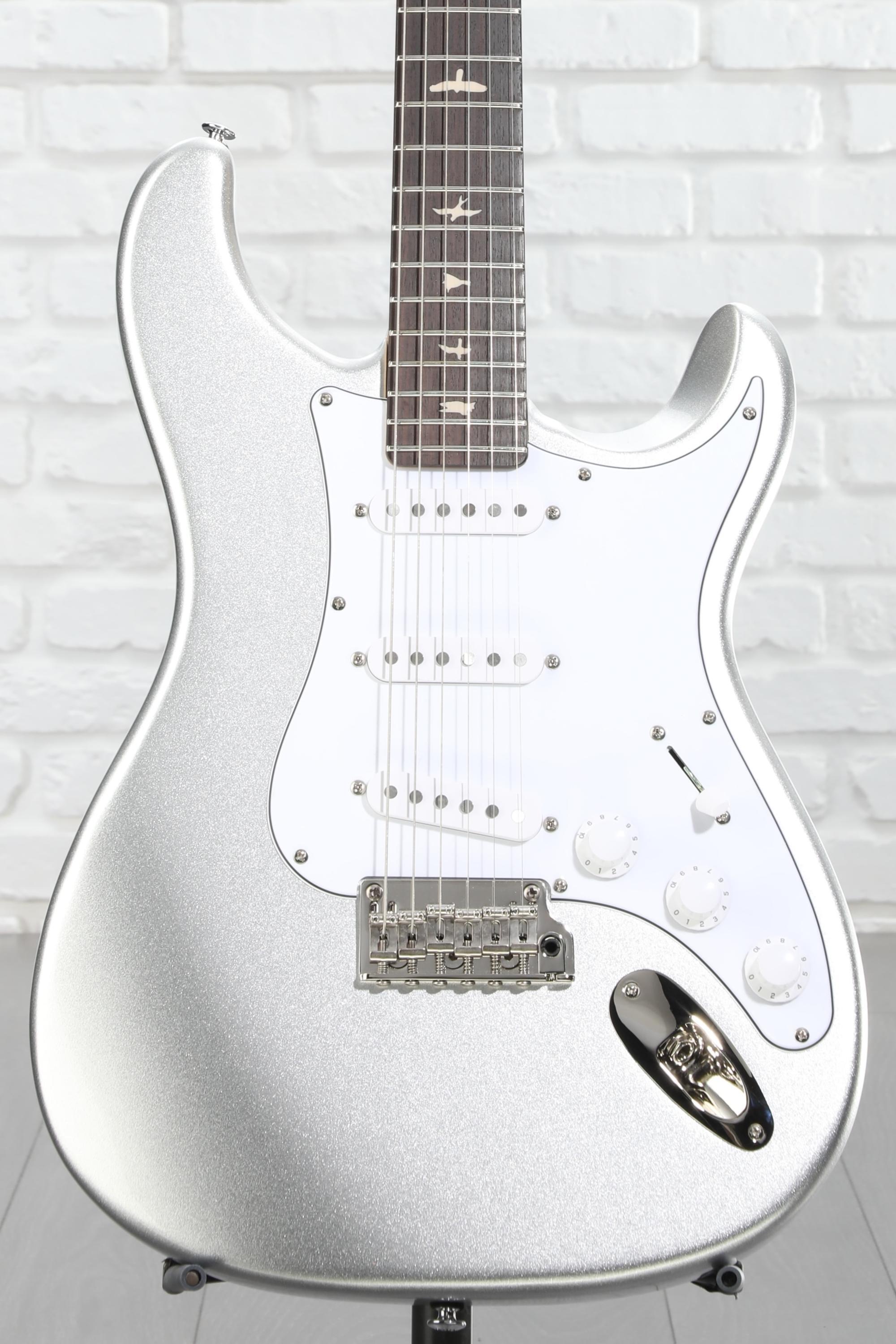 【たこやき】PRS SE Silver Sky PRS SE Silver Sky Electric Guitar - Platinum Spark, Sweetwater