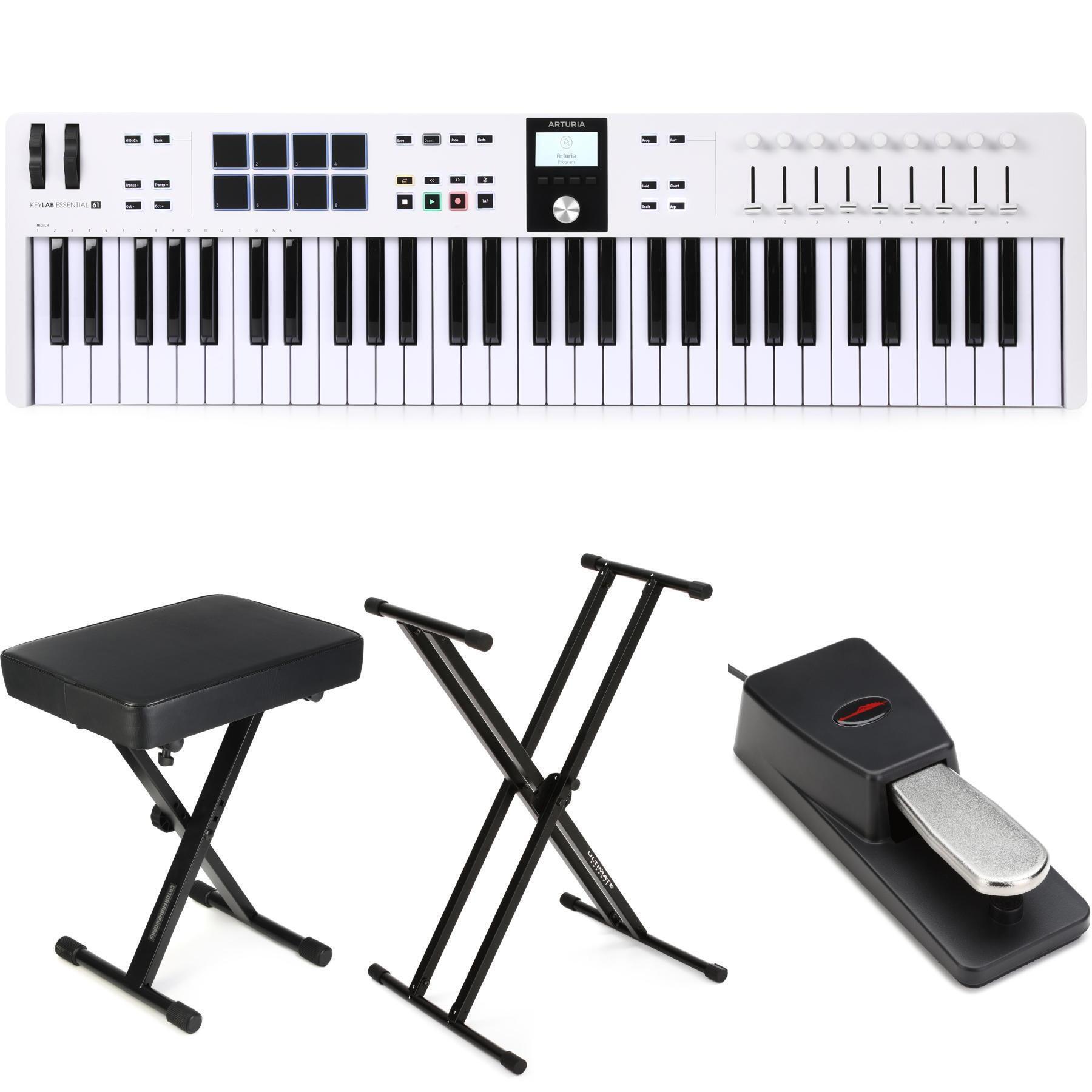 Photo of Arturia KeyLab Essential mk3 61-key Keyboard Controller Essential Bundle - White