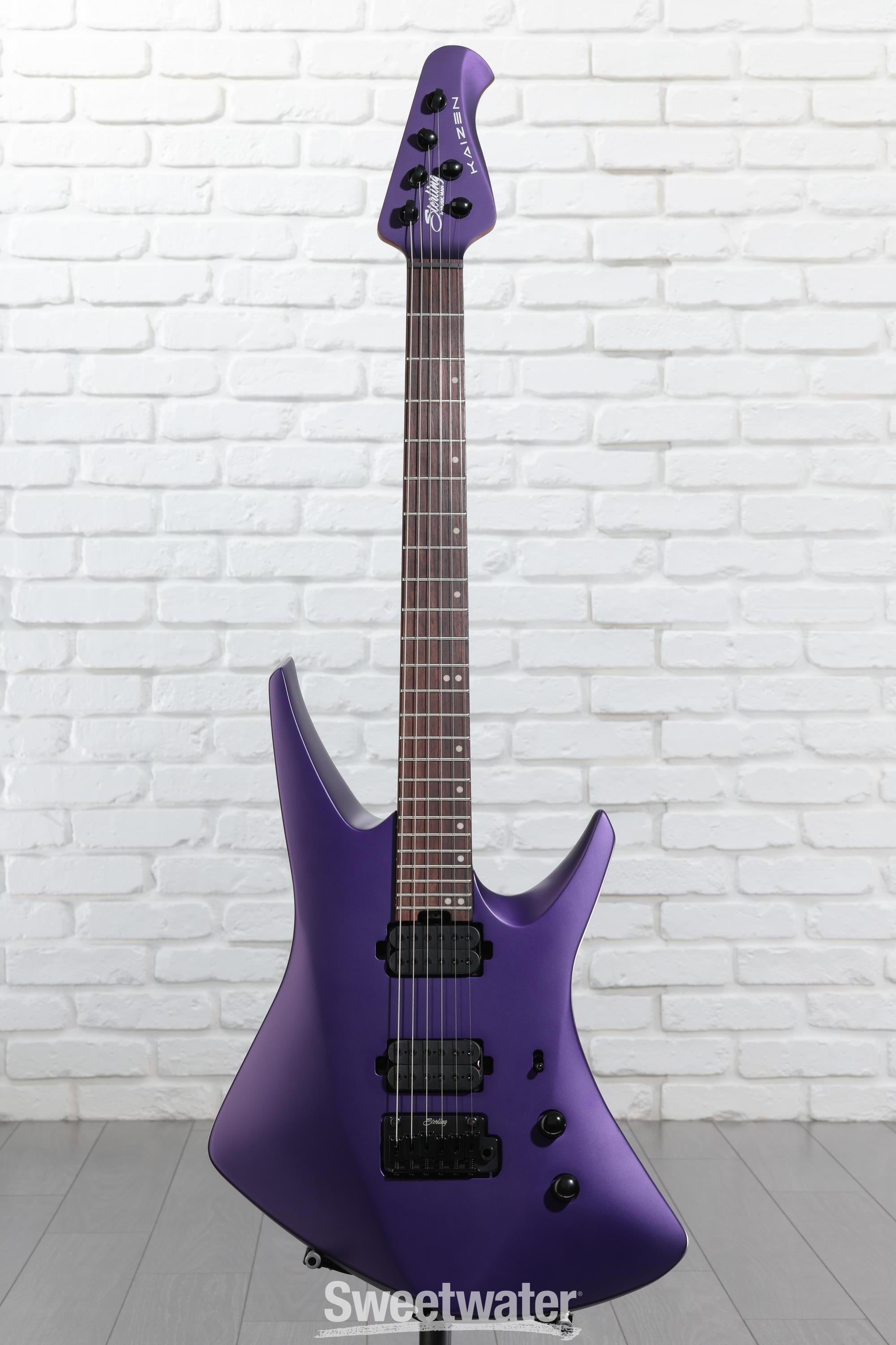 ギター Sterling By Musicman KAIZEN6 Sterling By Music Man Kaizen 6 Electric Guitar - Firemist Purple