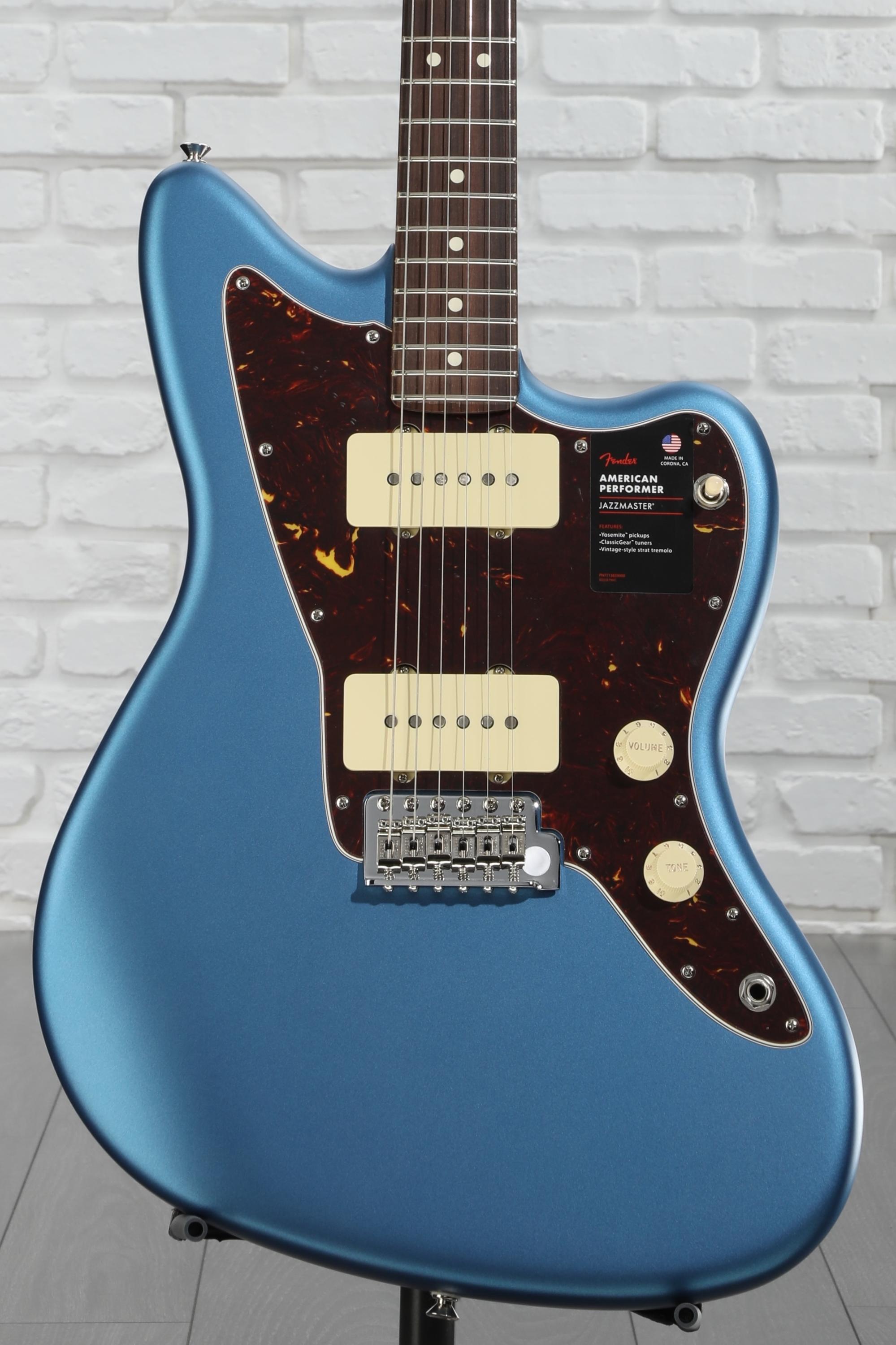 ギター fender american performer jazzmaster LPB Fender American Performer Jazzmaster - Satin Lake Placid