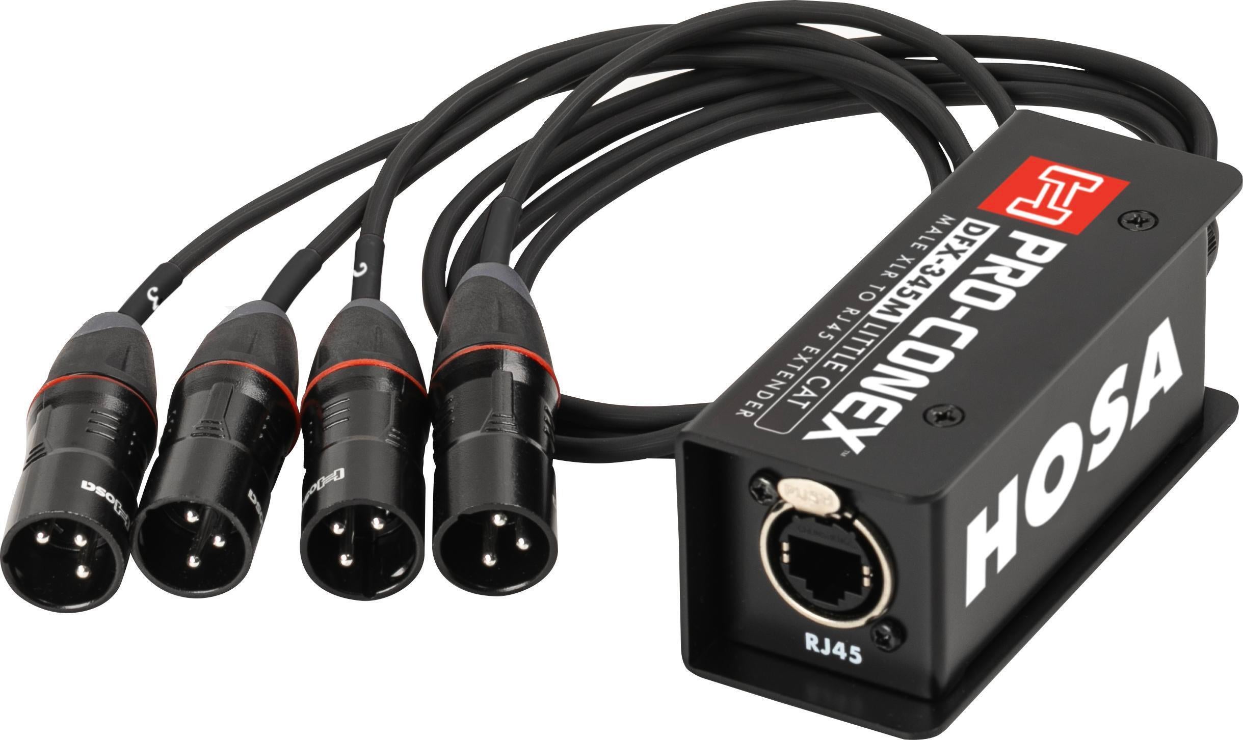 Hosa Pro-conex Little Cat Analog Audio Extender - XLR3M to RJ45