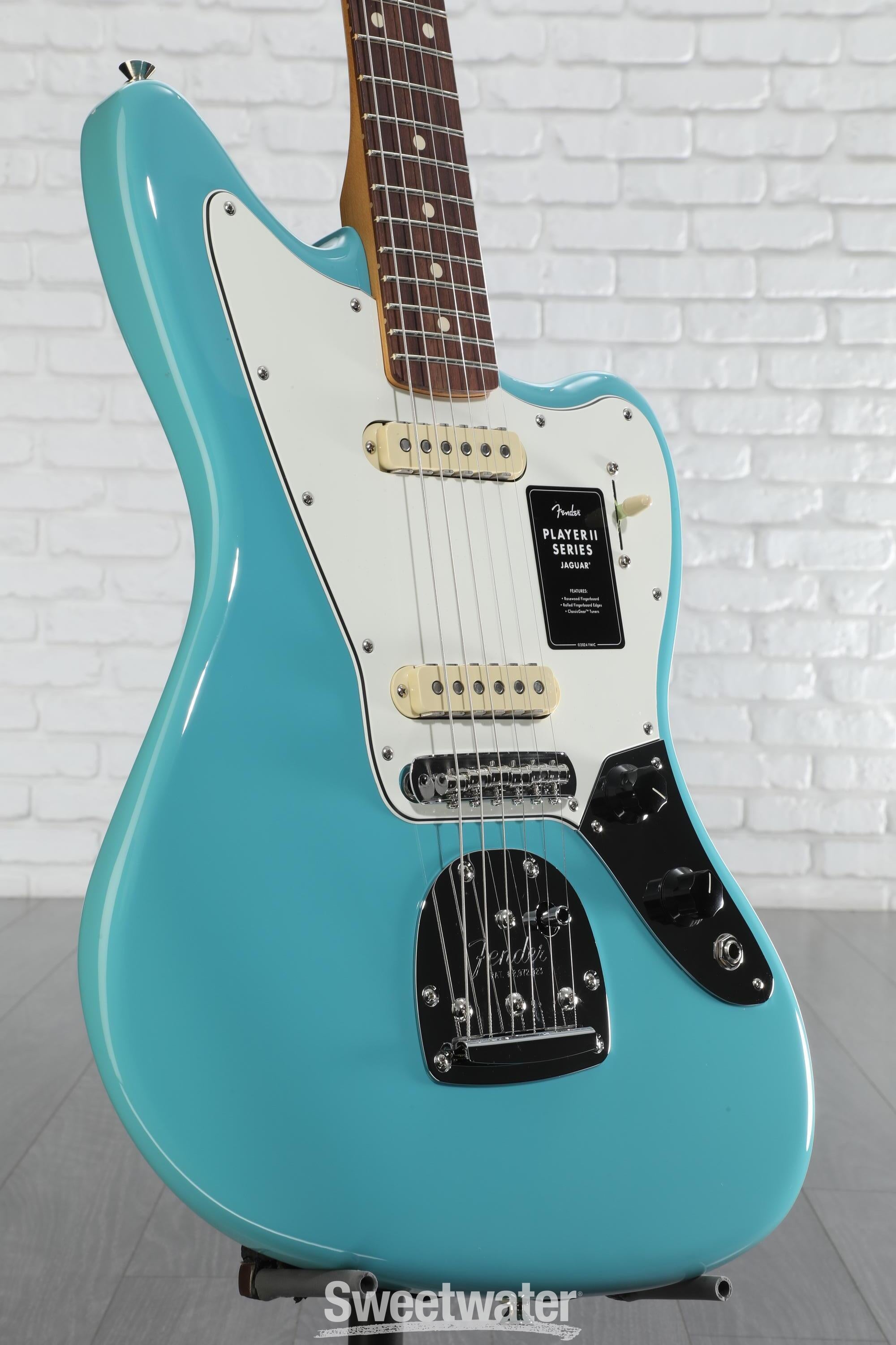Fender Player II Jaguar Electric Guitar - Aquatone Blue