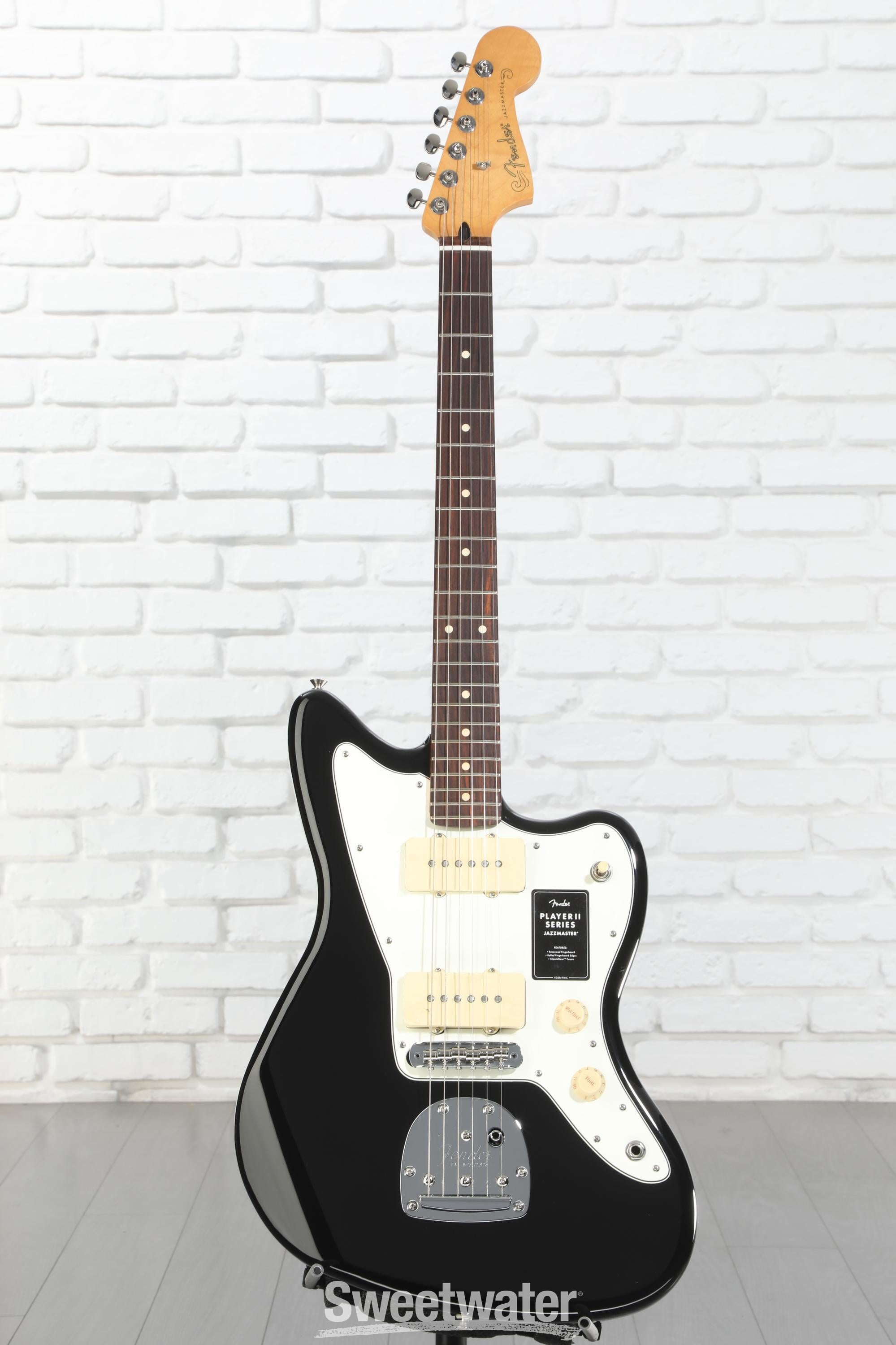 Fender Player II Jazzmaster Electric Guitar - Black | Sweetwater