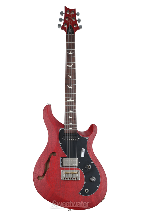 PRS S2 Vela Semi-Hollow Satin Electric Guitar - Vintage Cherry