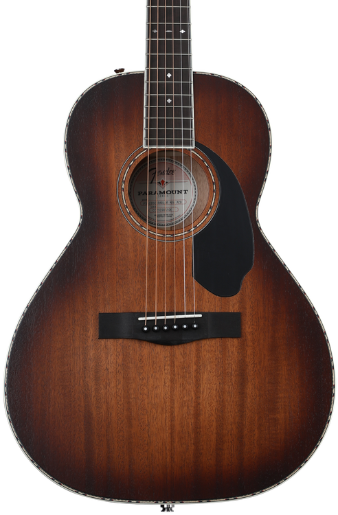 Fender PS-220E Parlor Acoustic-electric Guitar - Aged Cognac