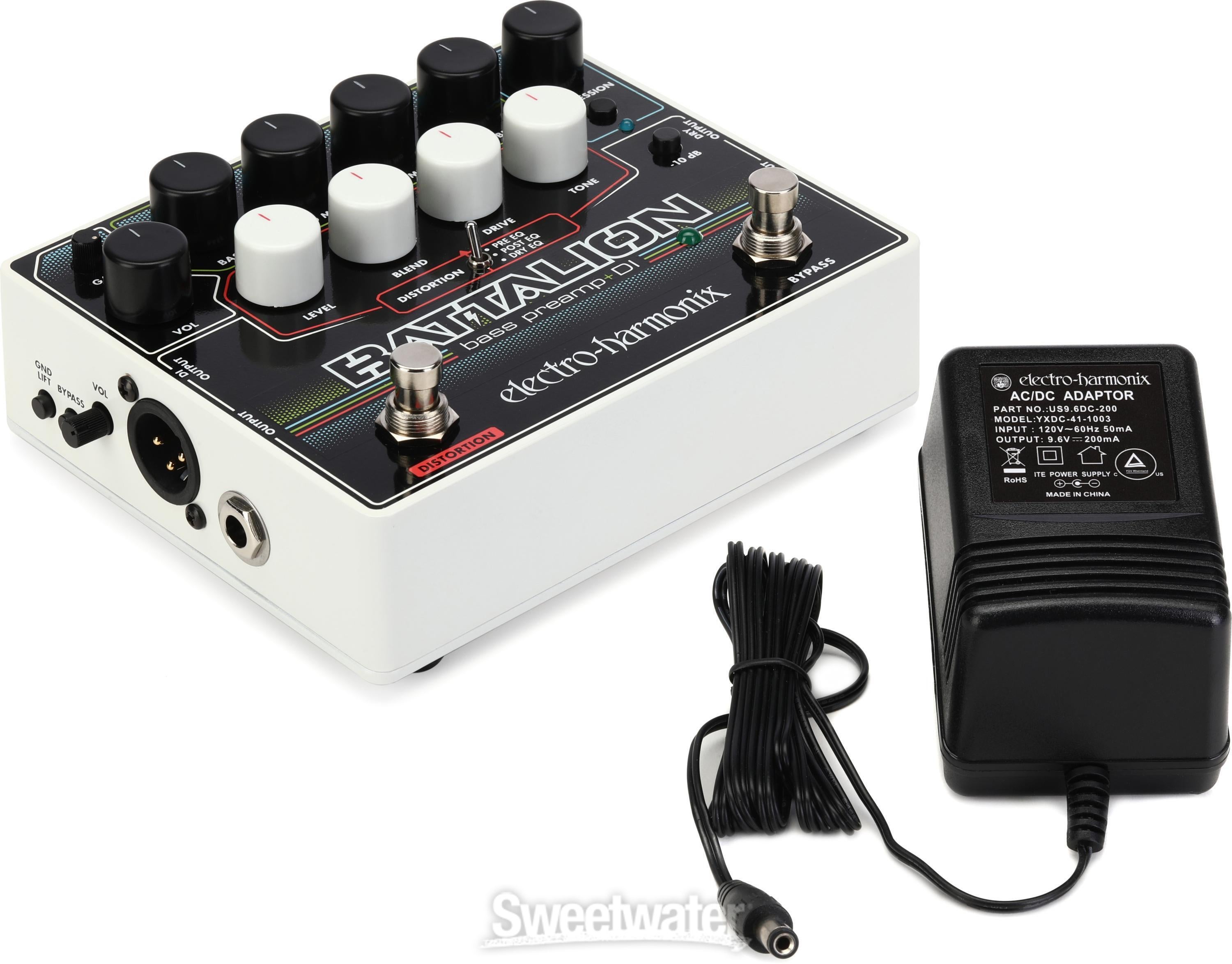 Electro-Harmonix Battalion Bass Preamp and DI Pedal | Sweetwater