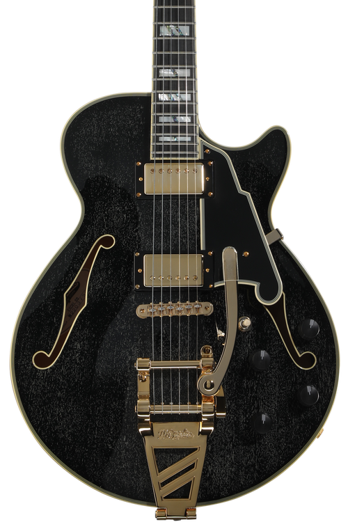 D'Angelico Excel SS Semi-hollowbody Electric Guitar - Black