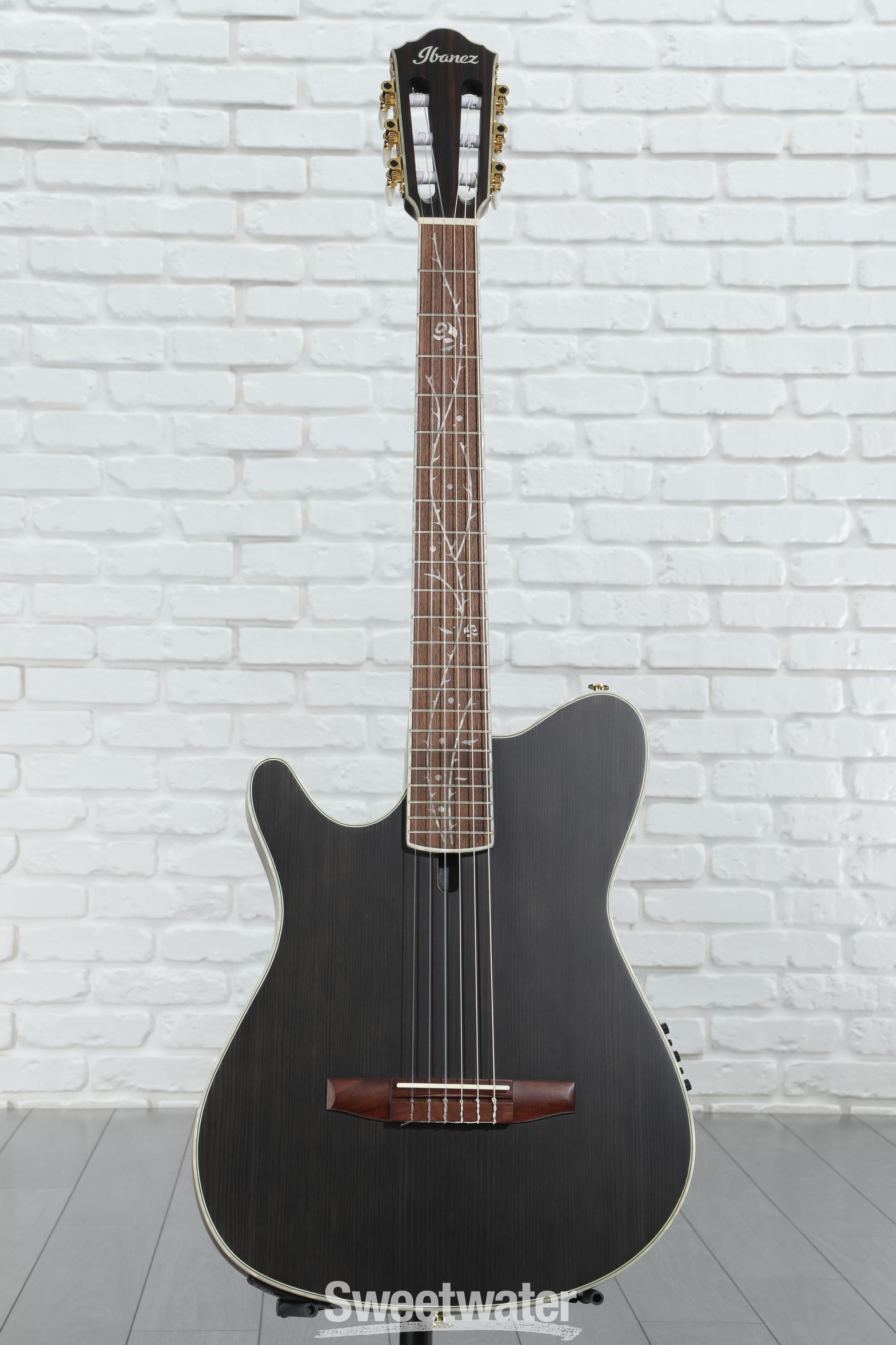 Ibanez TOD10N Tim Henson Signature Left-handed Nylon Acoustic-electric Guitar - Black