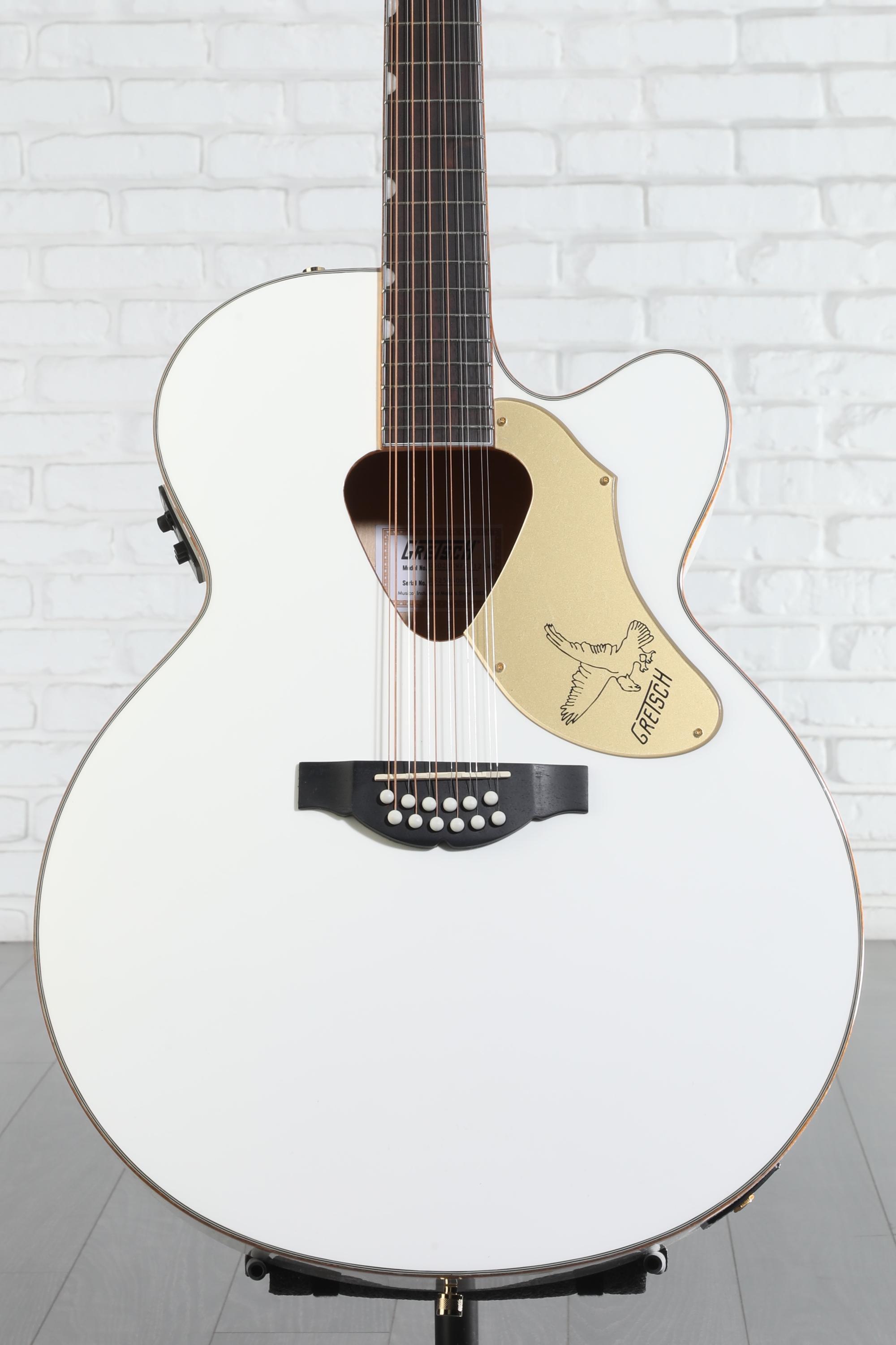 Gretsch G5022CWFE-12 Rancher Falcon Jumbo - White Reviews | Sweetwater