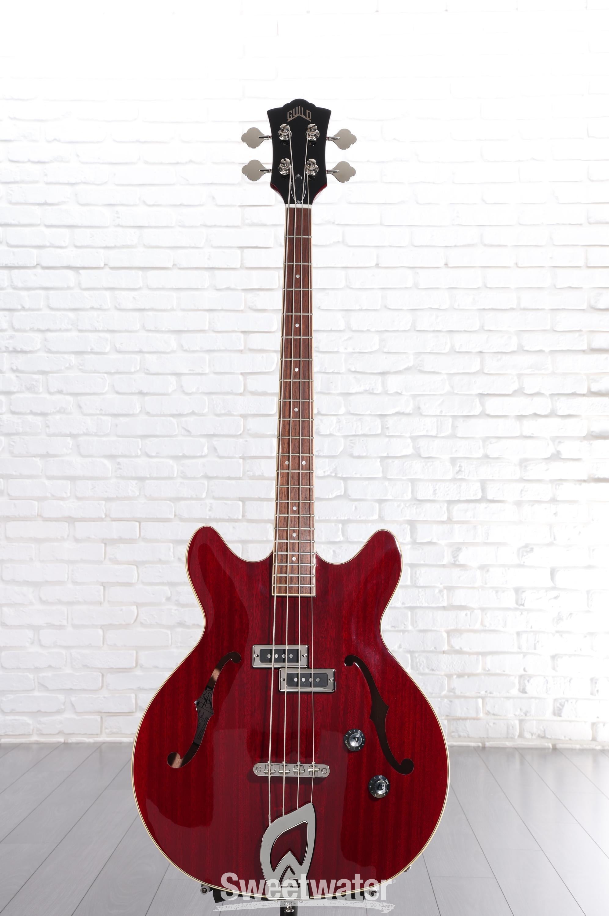GUILD starfire Ⅰ bass Guild Starfire I Bass Newark St. Collection - cherry red Semi